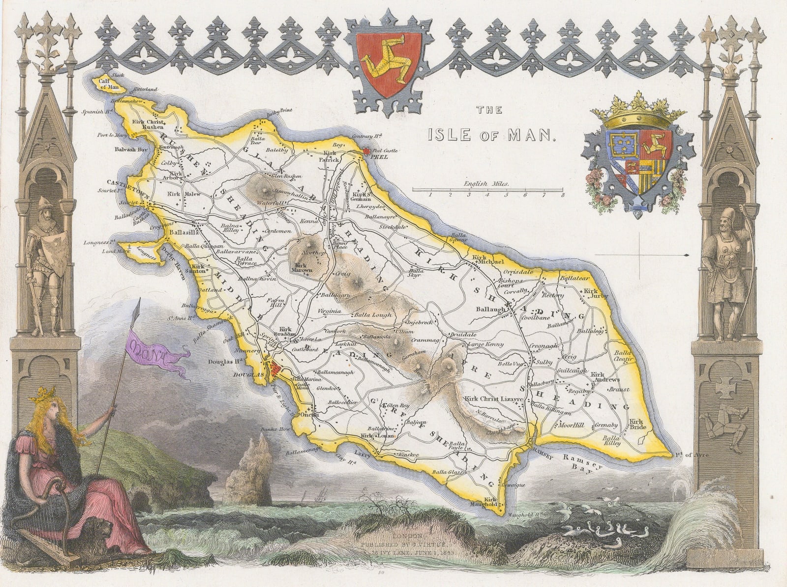 Thomas Moule, The Isle of Man, 1840 c.