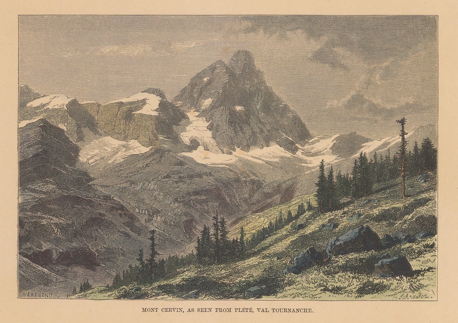 Jean Jacques Élisée Reclus, Switzerland - Matterhorn, 1894