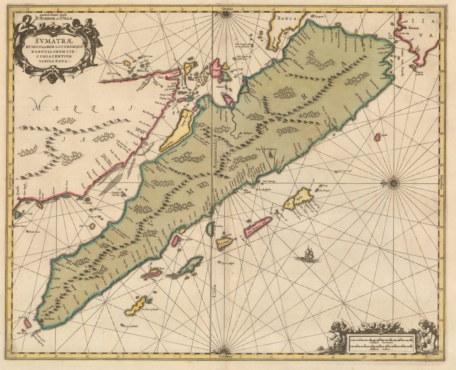 Valk & Schenk, Sumatra and Singapore Straits, 1700 c.