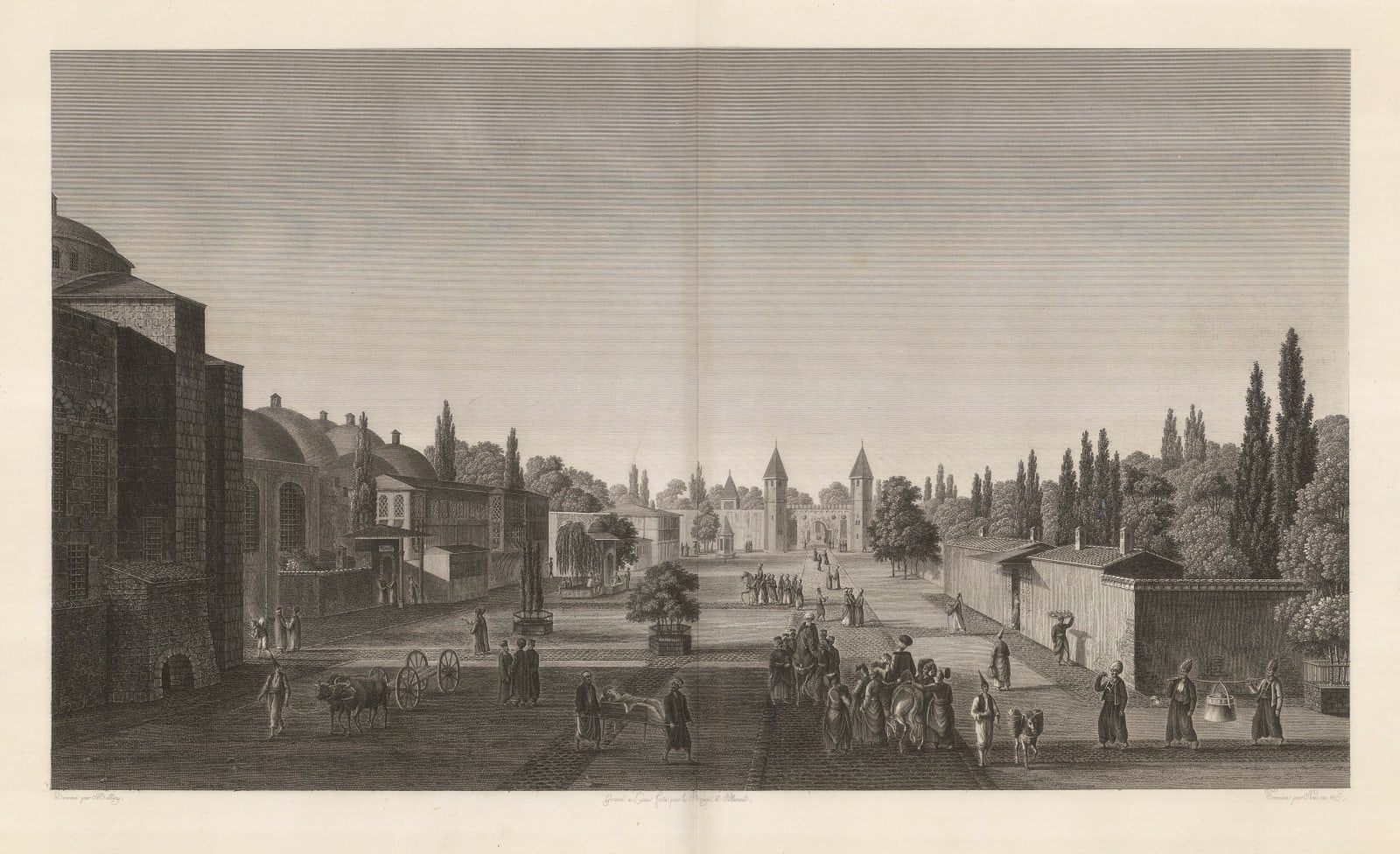 Antoine-Ignace Melling, Turkey - Istanbul / Constantinople, Topkapı Palace, 1819