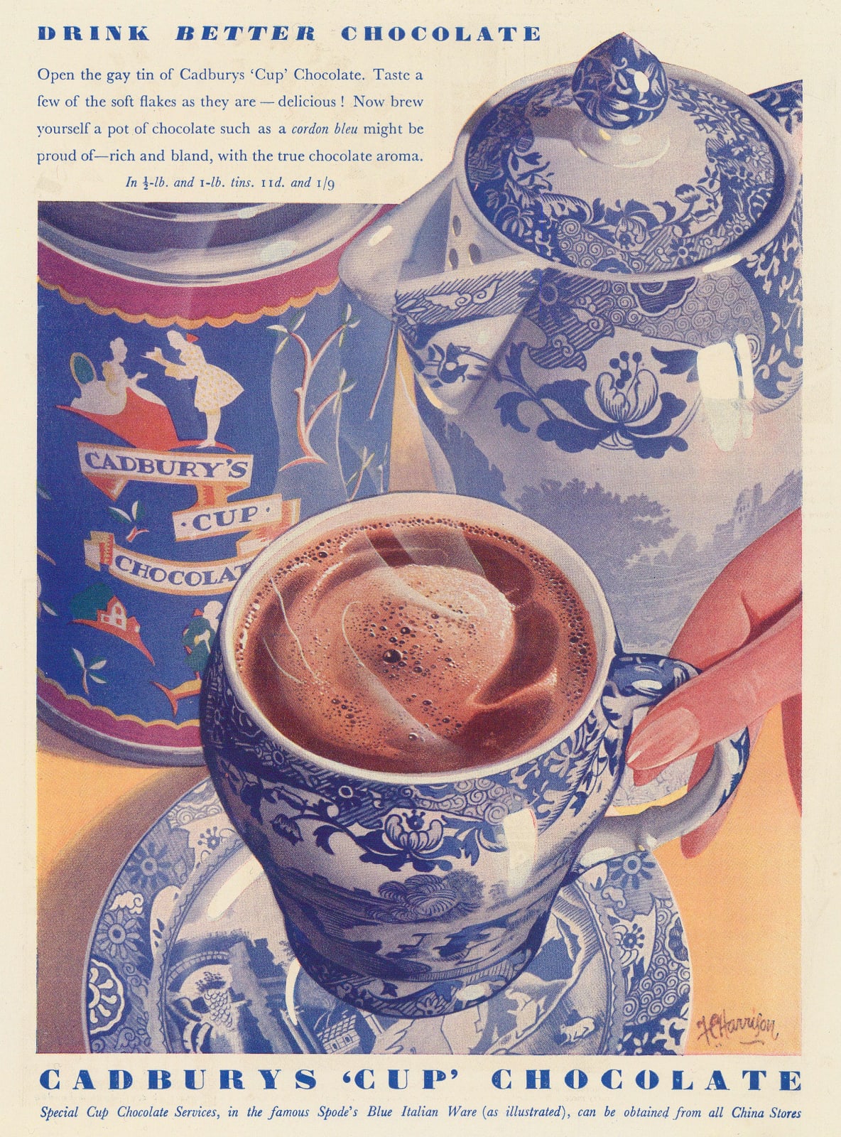Punch, Chocolates - Cadburys Cup Chocolate, 1931