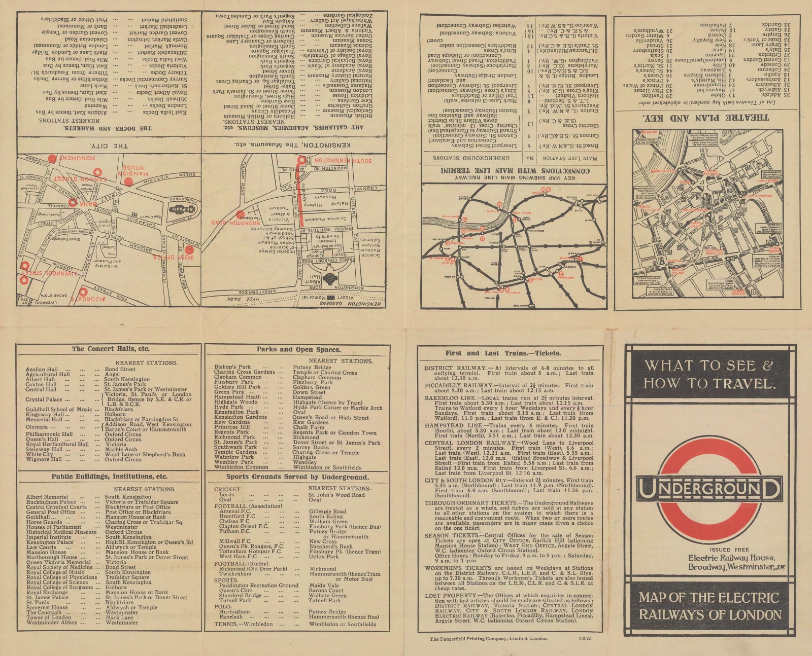 MacDonald Gill, London Underground, 1922