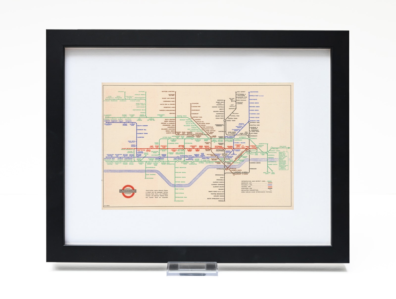 Harry Beck, Beck's Final Wartime Map, 1945
