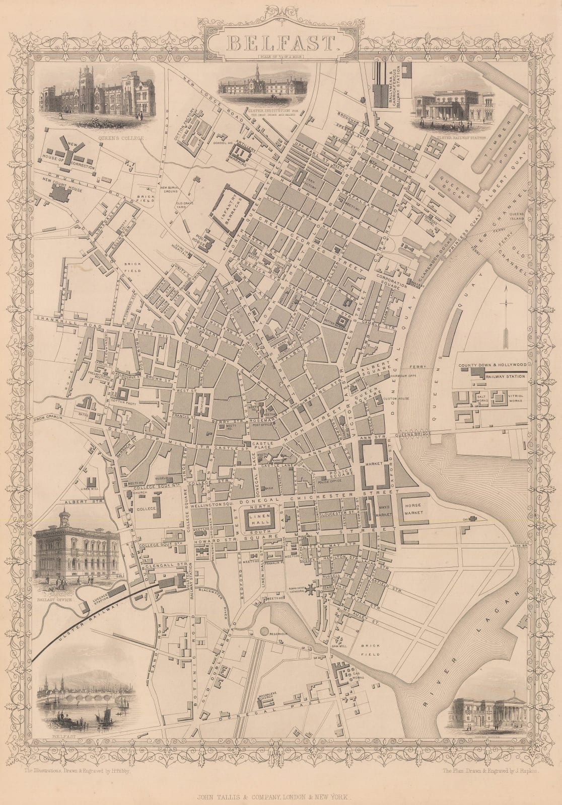 John Tallis, Belfast, 1851