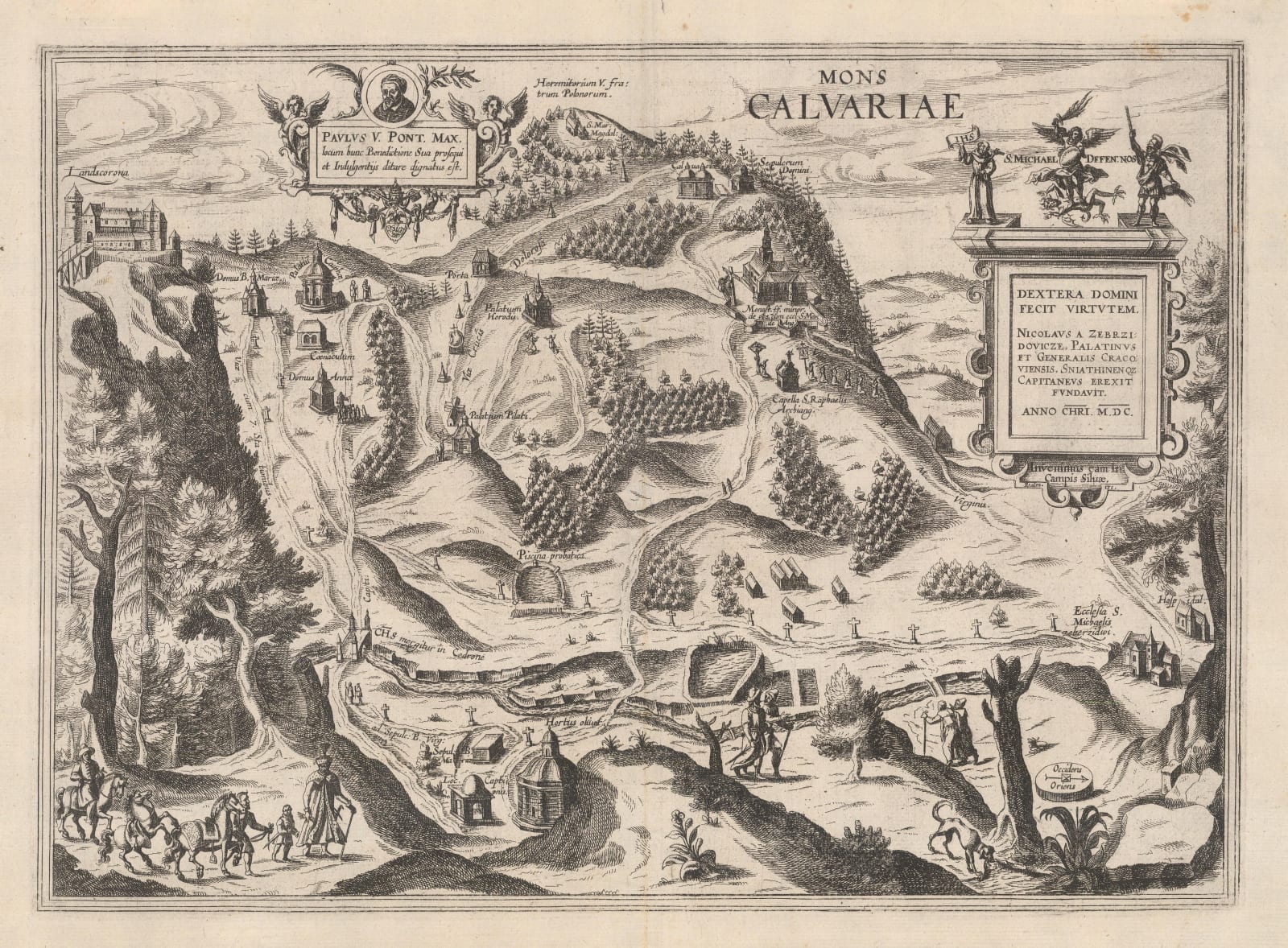 Georg Braun & Frans Hogenberg, Calvary, 1615 c.