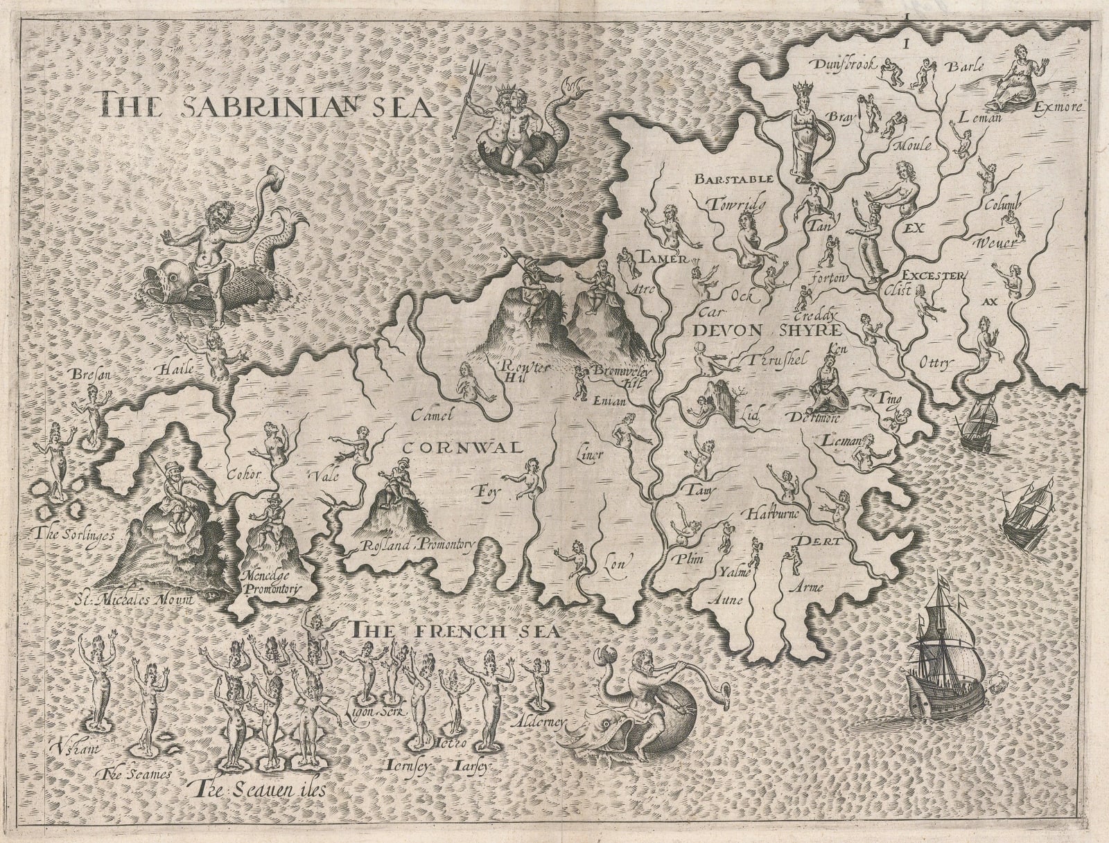 Michael Drayton, Devon and Cornwall, 1612