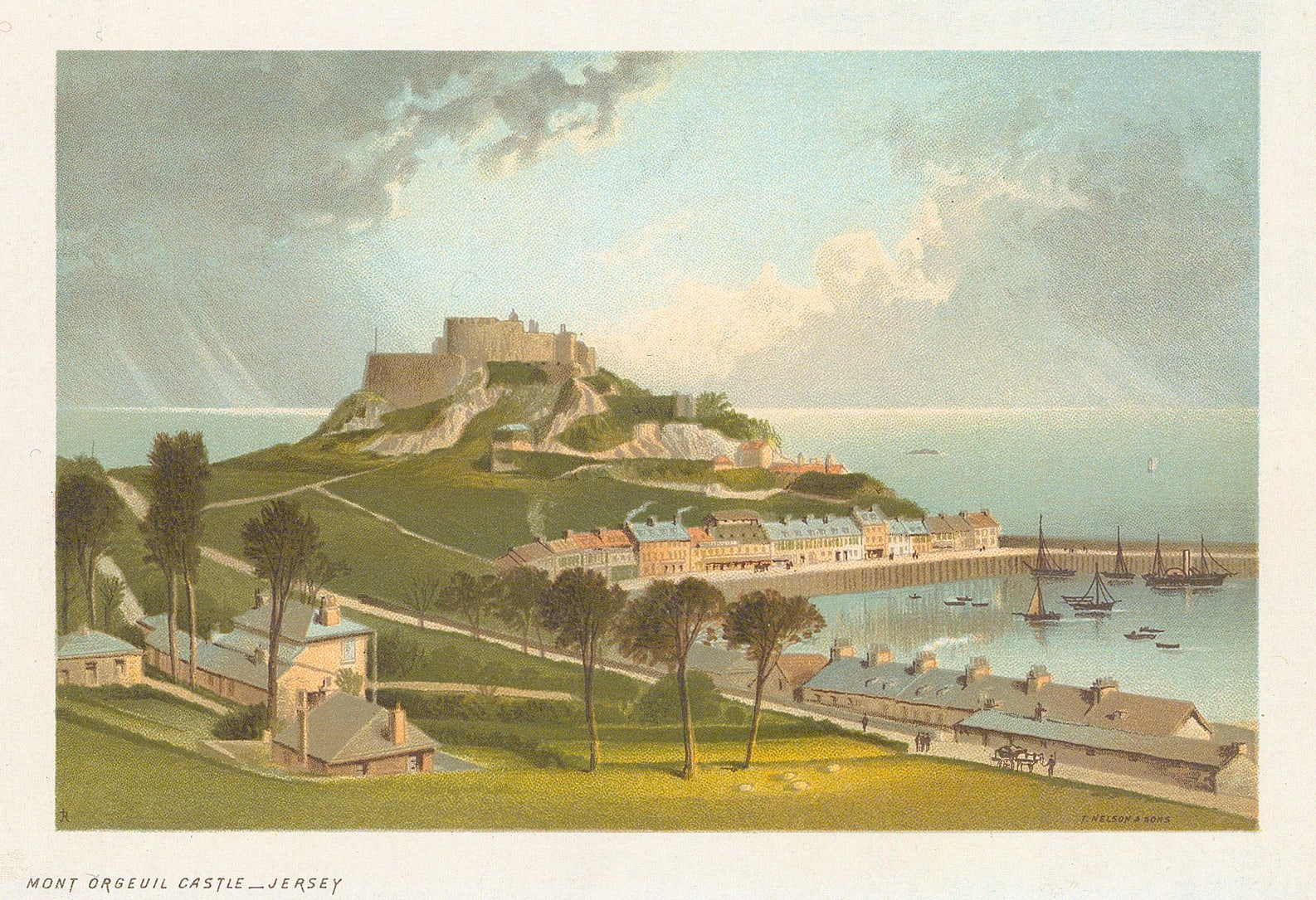 Thomas Nelson, Jersey - Mont Orgeuil Castle, 1889