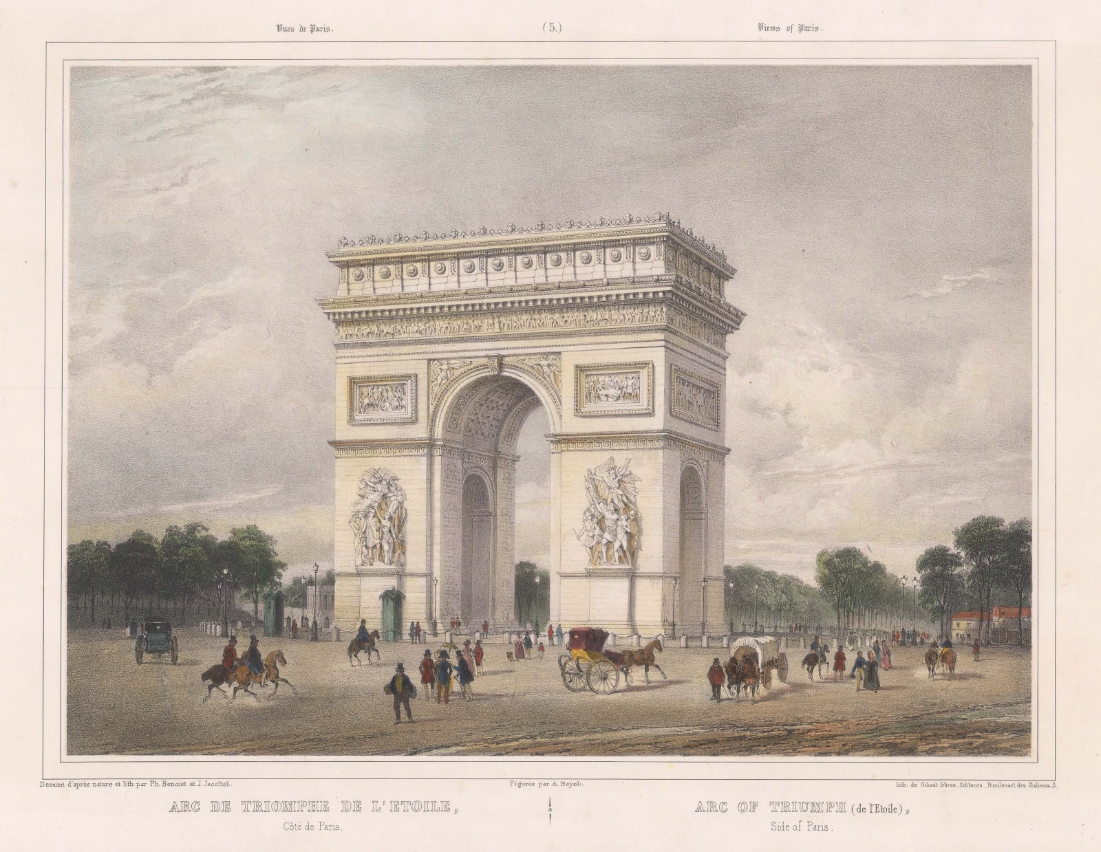 Phillipe Benoist, France - Paris, Arc de Triomphe, 1860 c.
