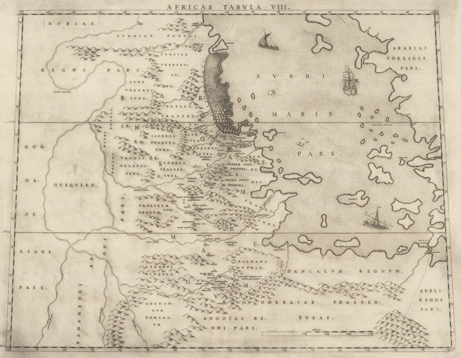 Giulio & Livio Sanuto, Africae Tabvla VIII, 1588