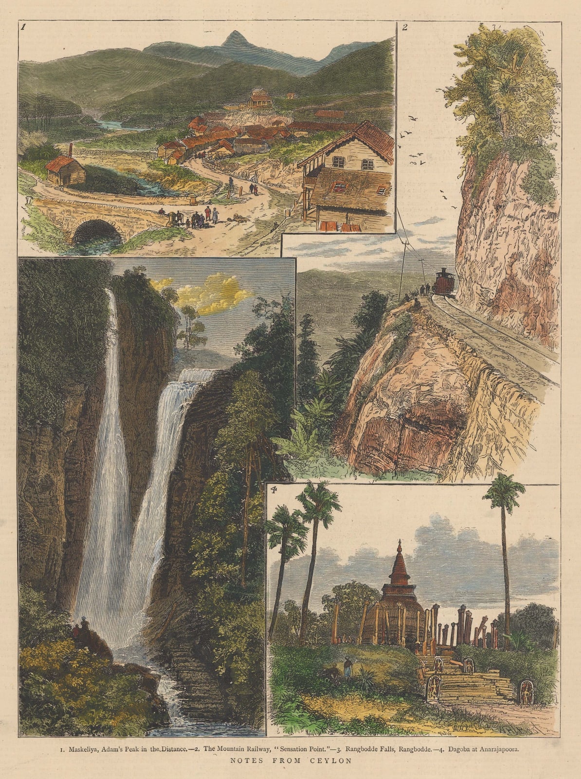 The Graphic Magazine, Sri Lanka - Adam's Peak (Sri Pada), 1881