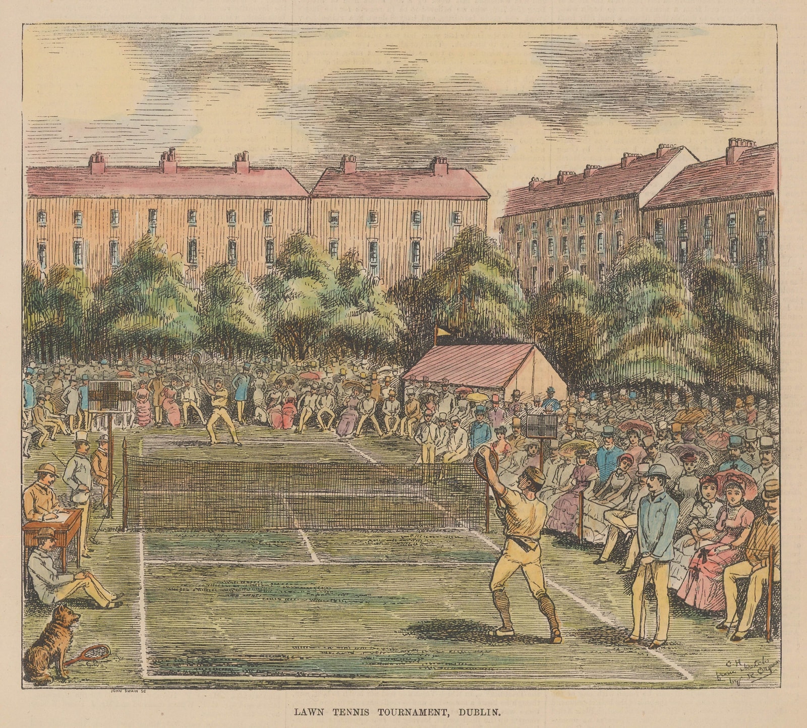 Illustrated Sporting and Dramatic News (ISDN), Tennis - Lawn Tennis Tournament Dublin, 1874