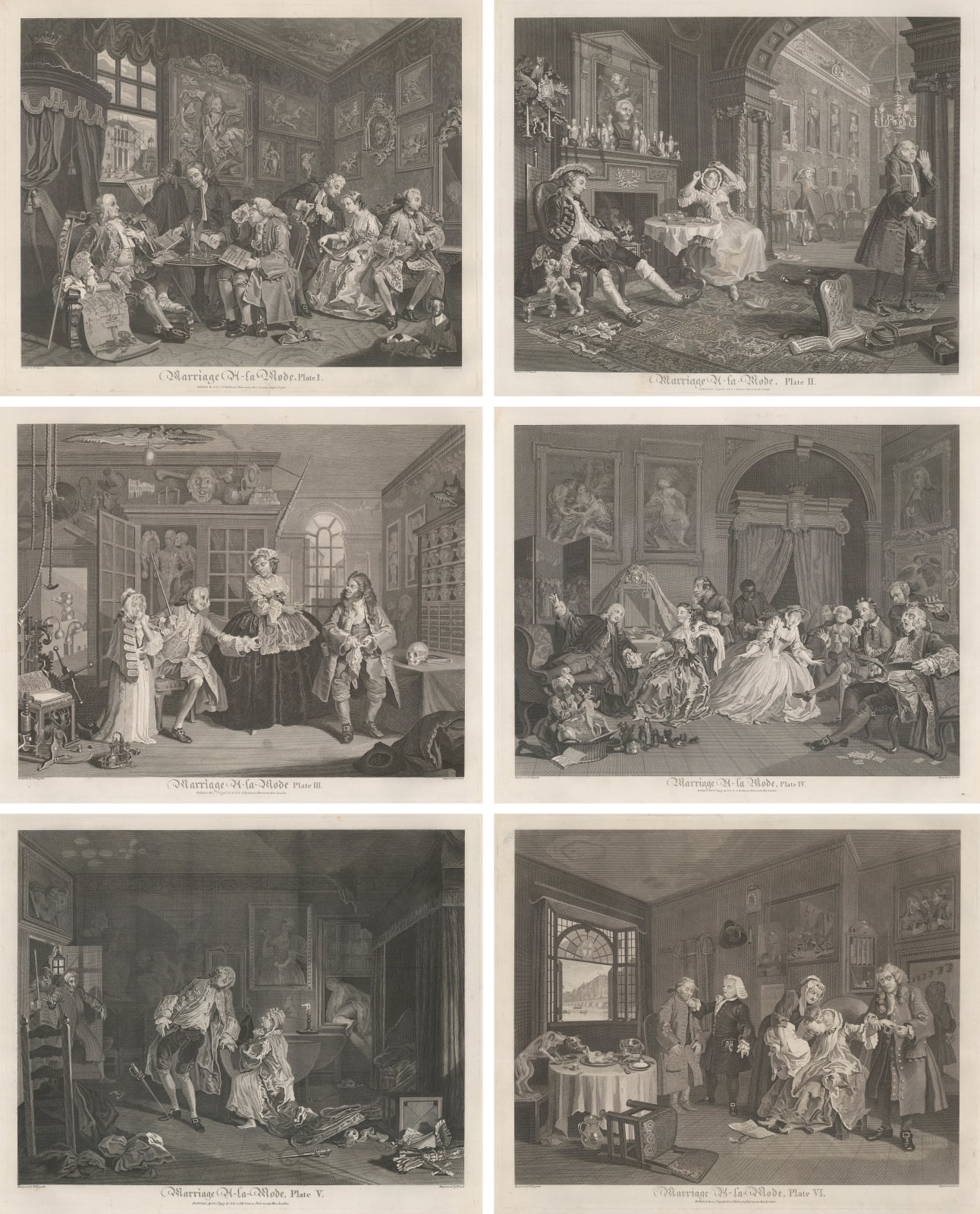 William Hogarth, Hogarth - Marriage a-la Mode, 1796