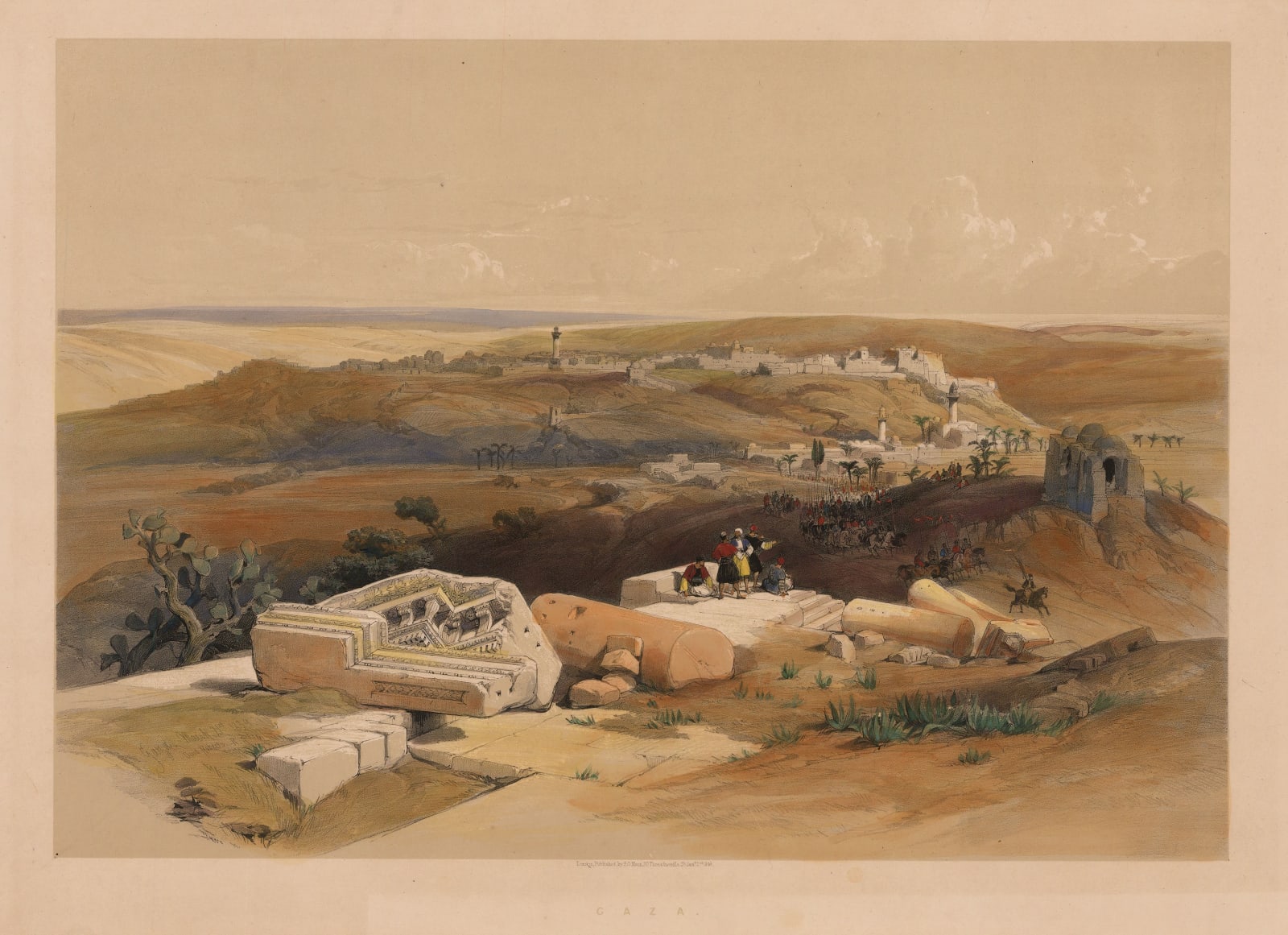 David Roberts, Holy Land - Gaza, 1848
