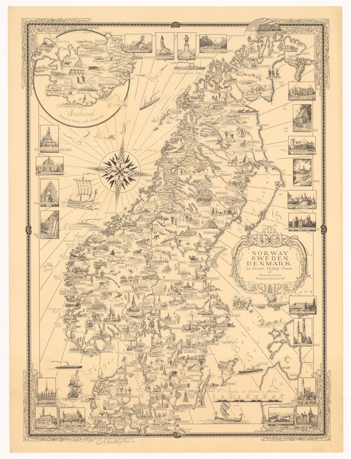 Ernest Dudley Chase, Norway, Sweden, and Denmark, 1937
