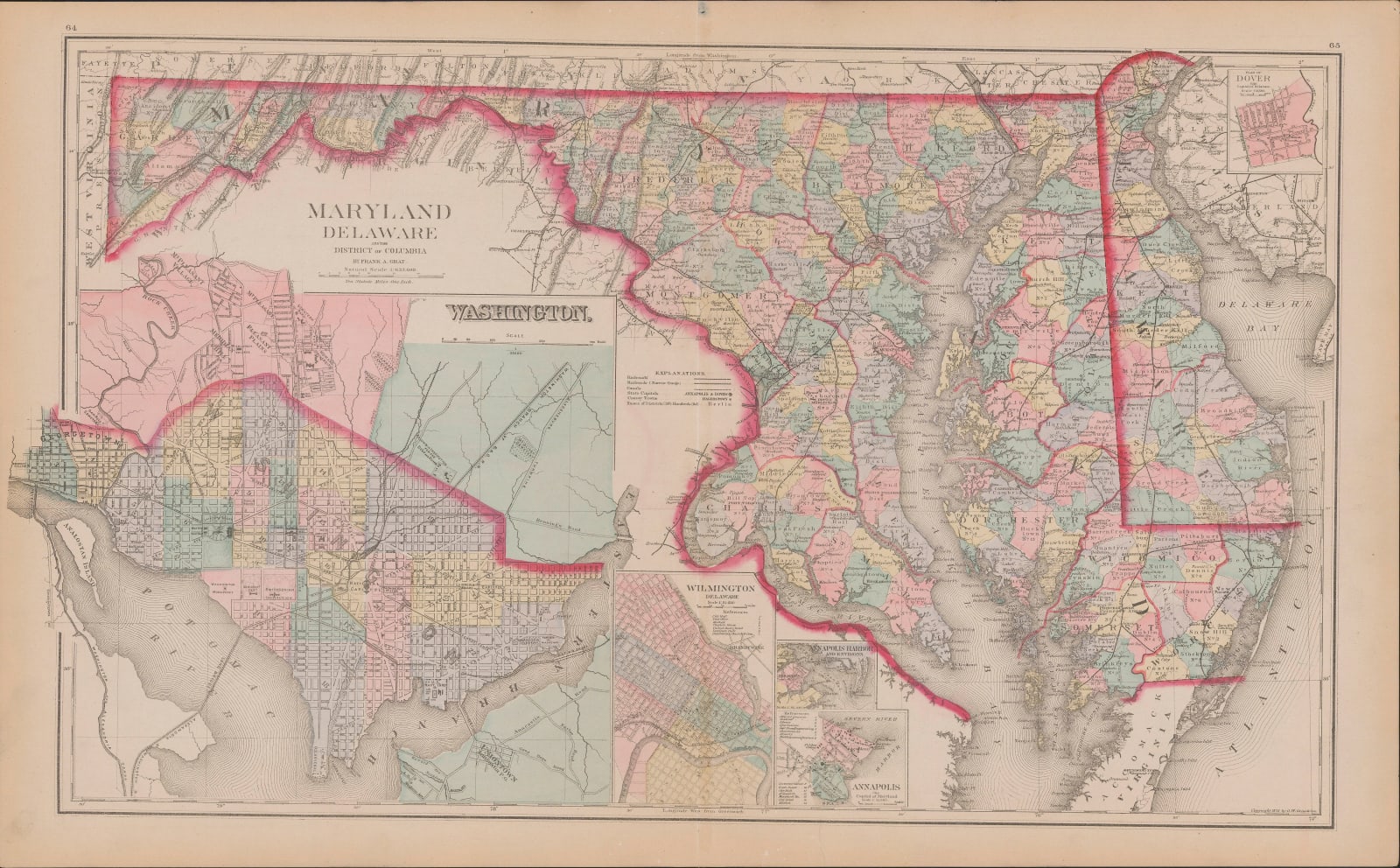 O.W. Gray & Son, Maryland, Delaware and the District of Columbia, 1881