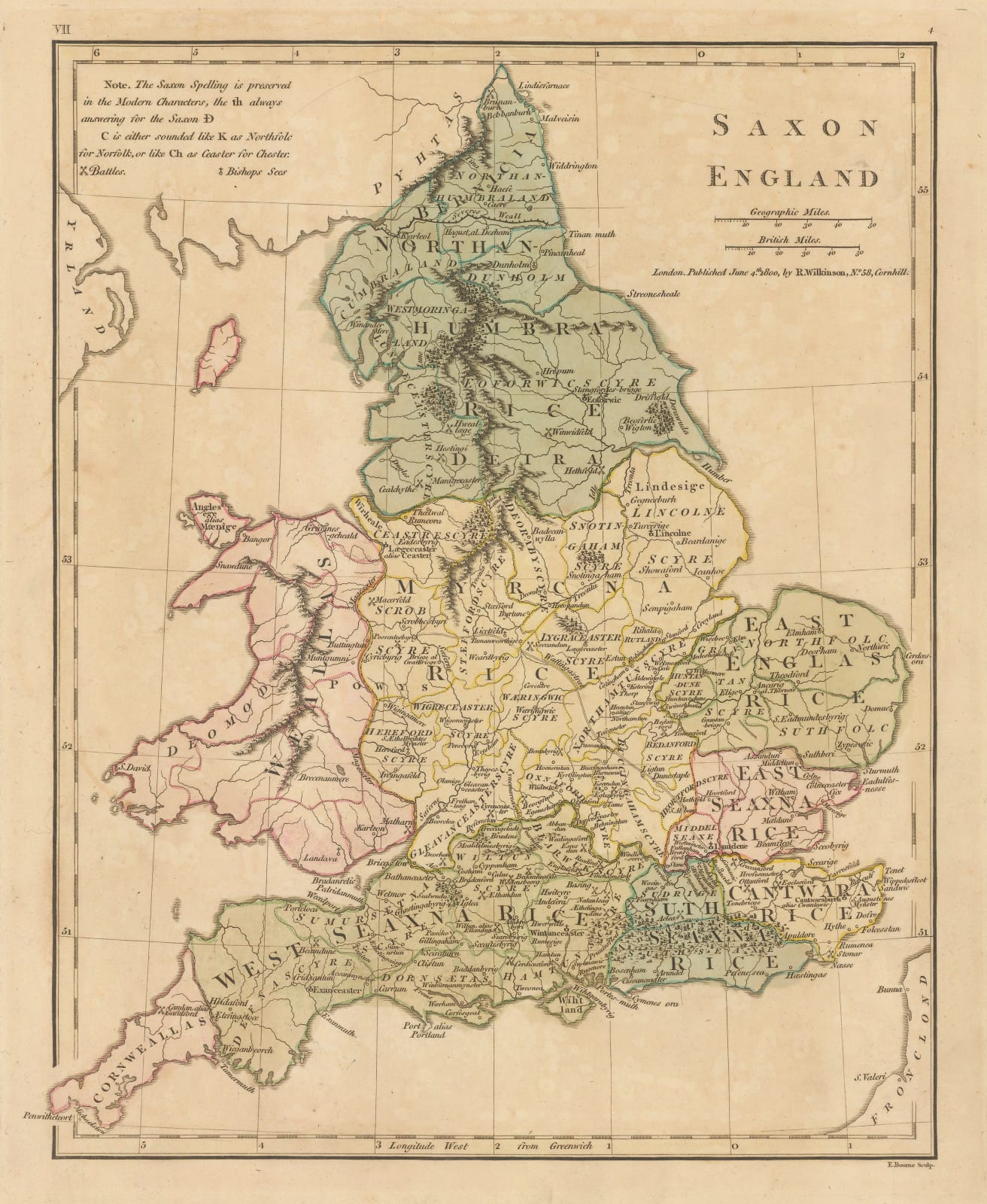 Robert Wilkinson, Saxon England, 1800