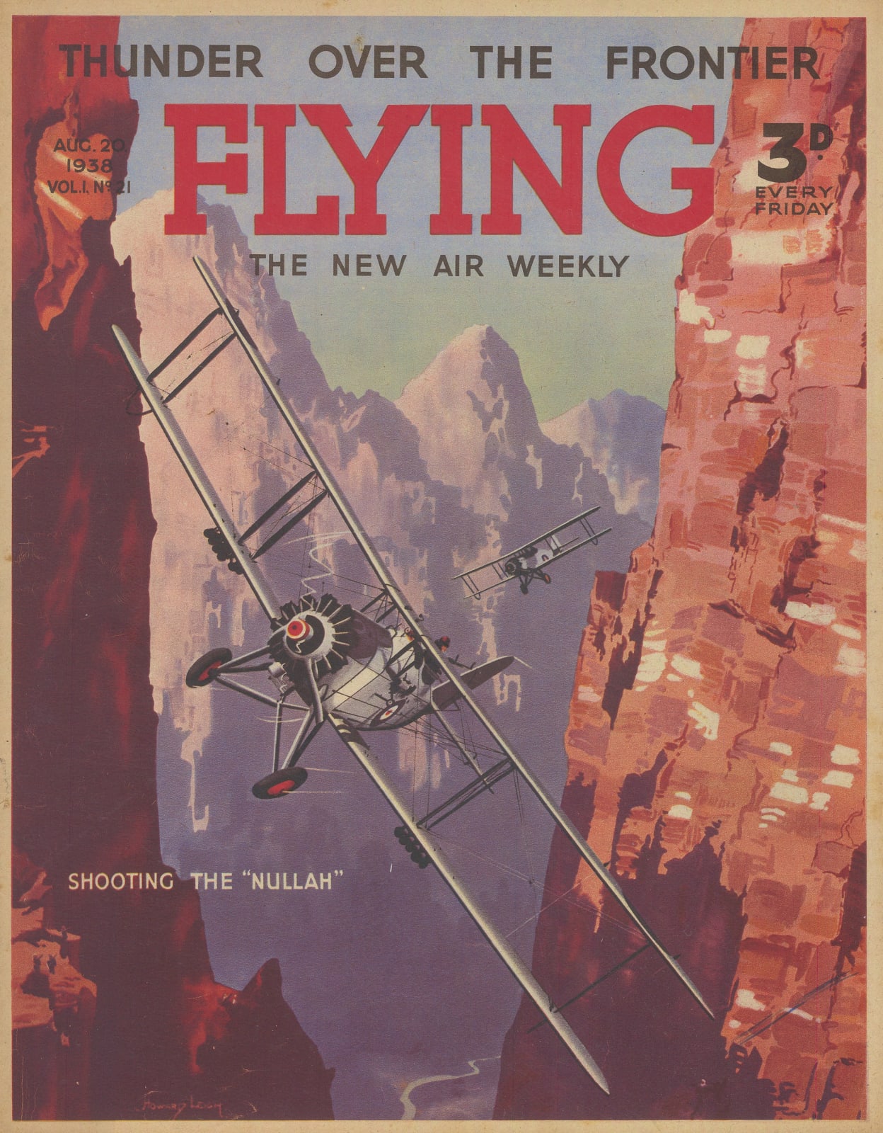 Flying Magazine, RAF - Shooting the Nullah, 1938