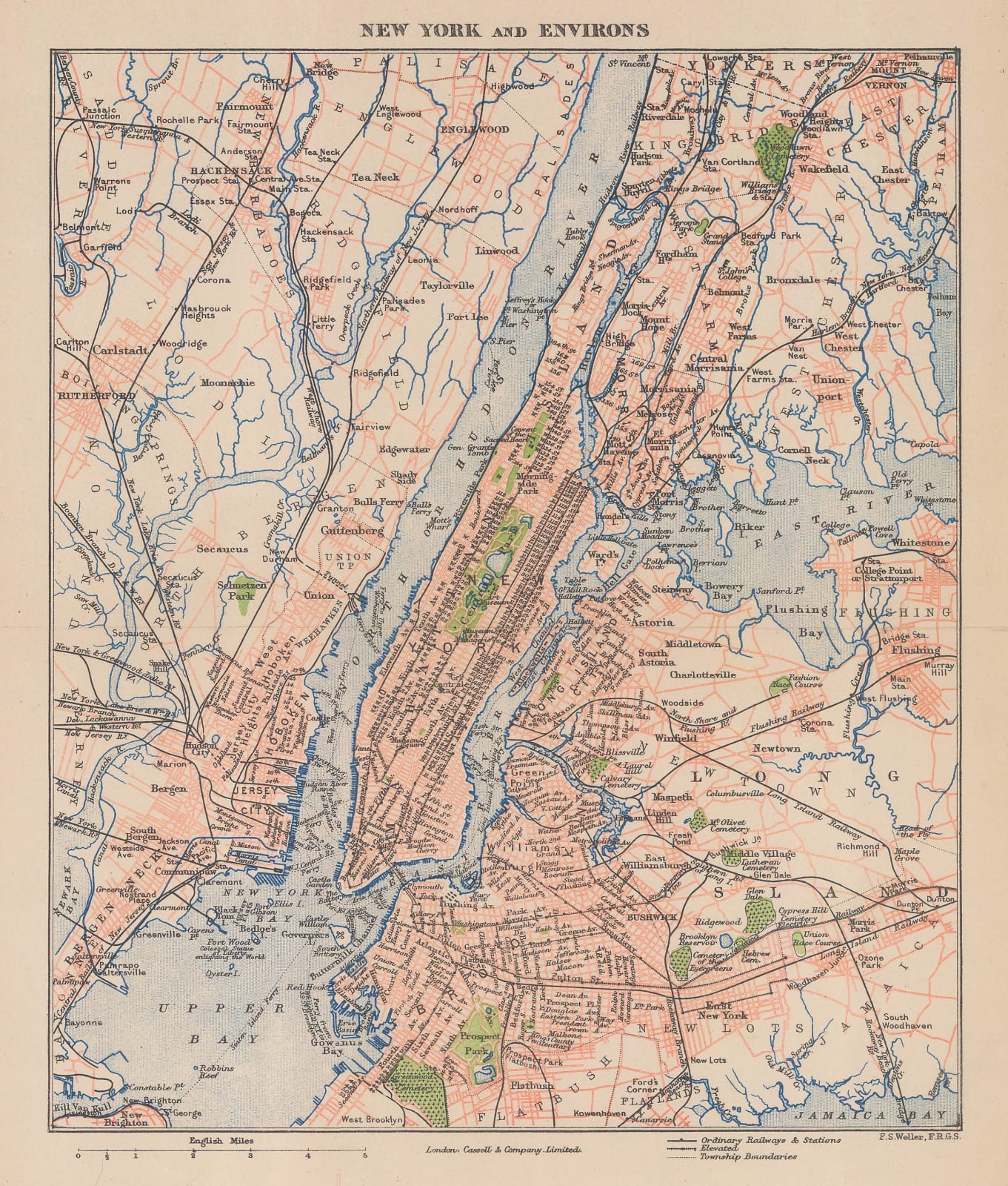 Cassell & Company, New York and Environs, 1880 c.