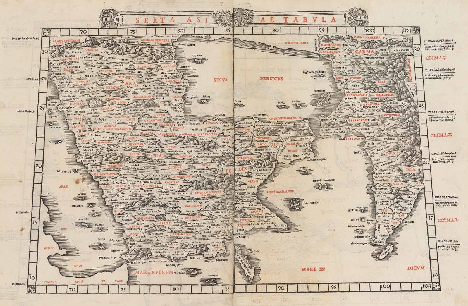 Bernardo Sylvanus, Arabia, 1511