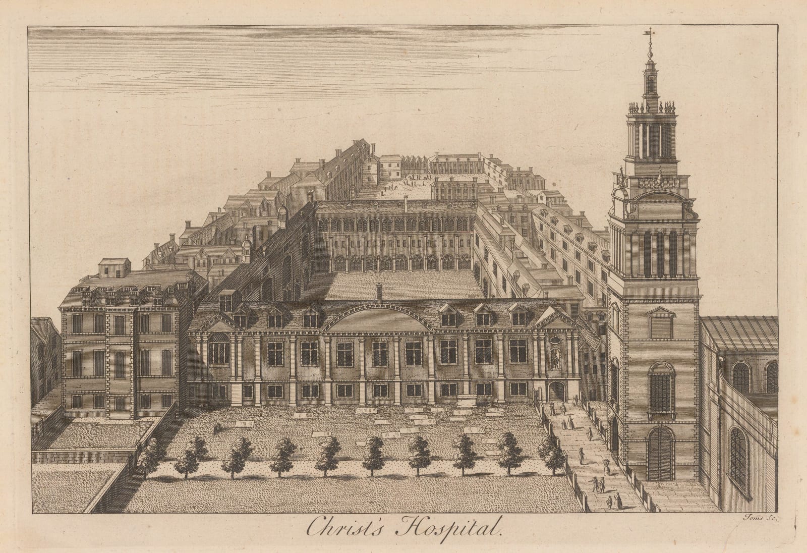 John Stow, London - Christ's Hospital School, 1755