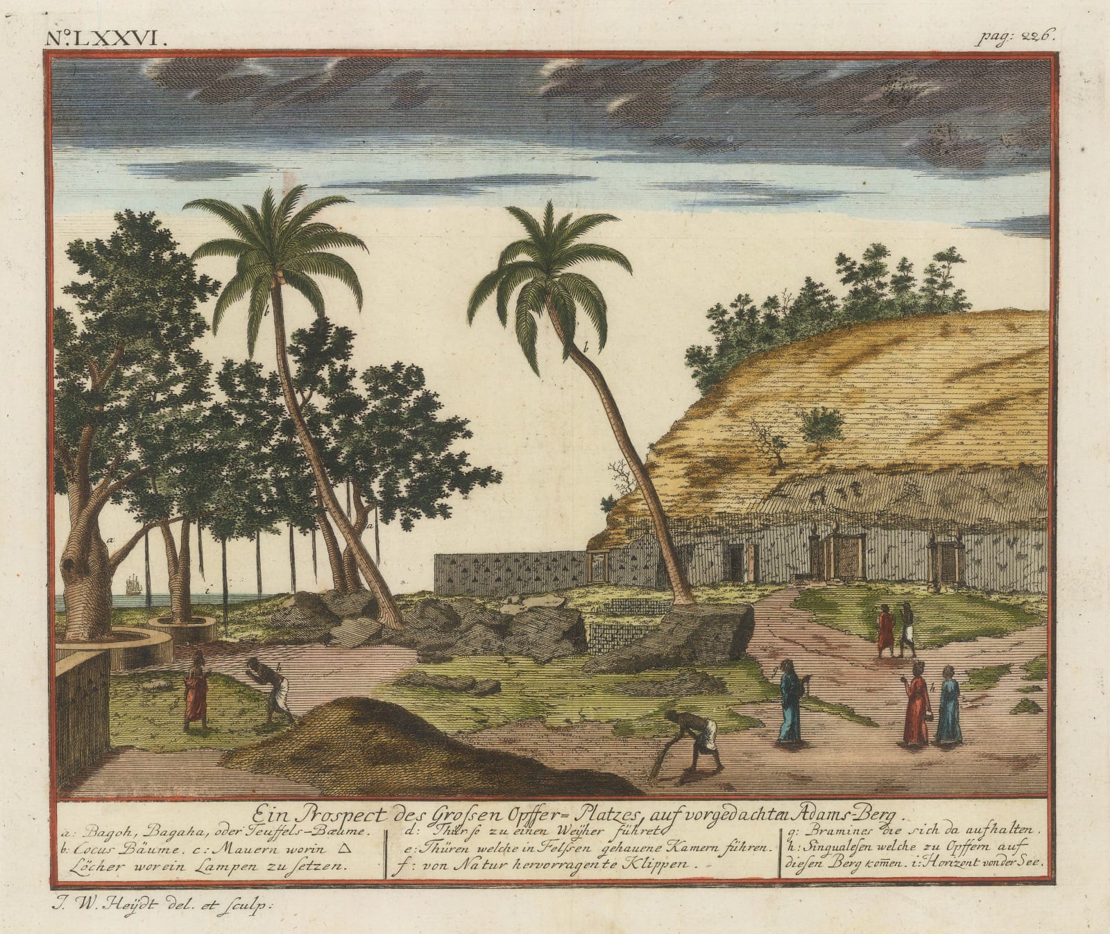 Johann Wolfgang Heydt, Sri Lanka - Adam's Peak (Sri Pada), 1744 c.