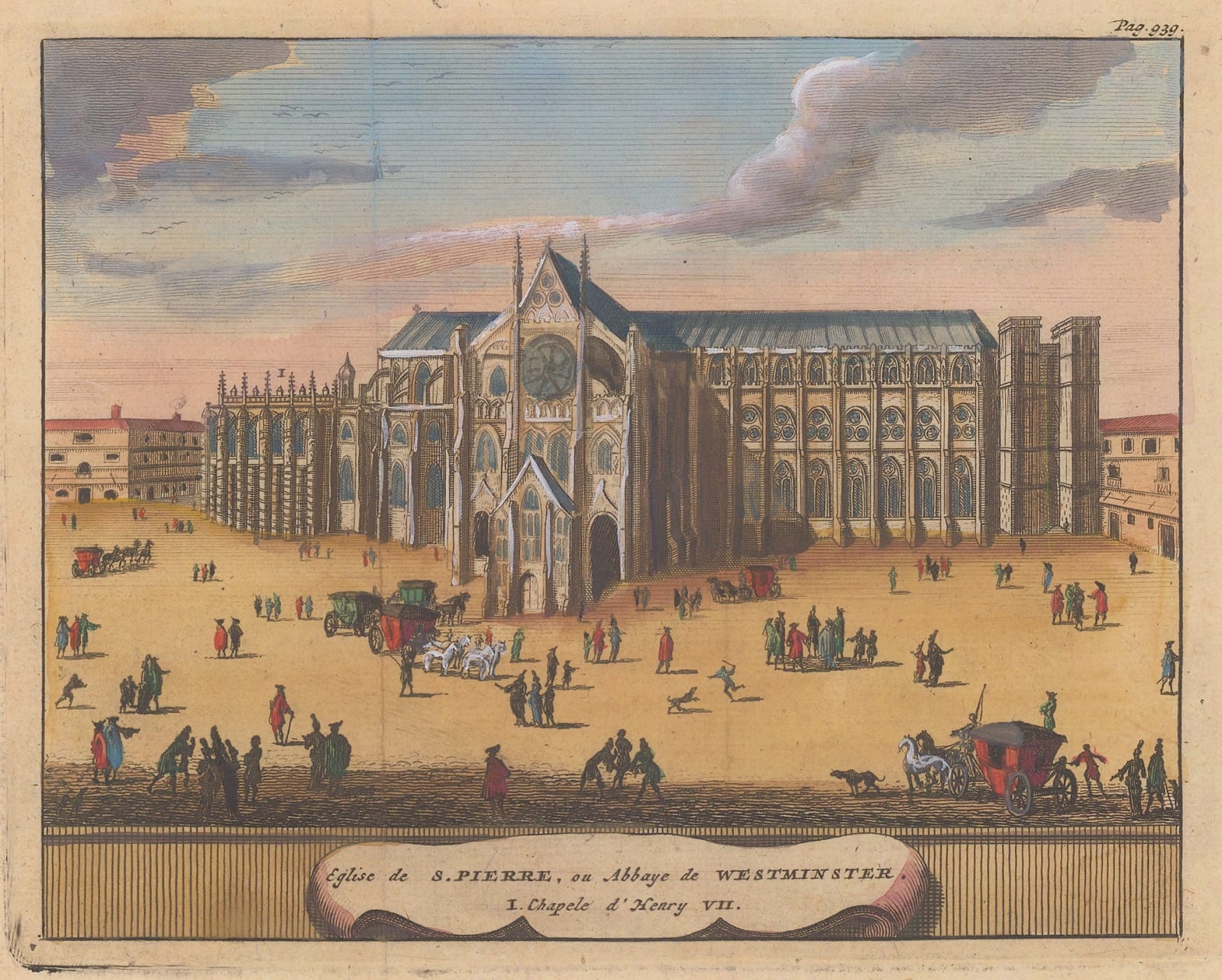 Pieter van der Aa, London - Westminster Abbey, 1727