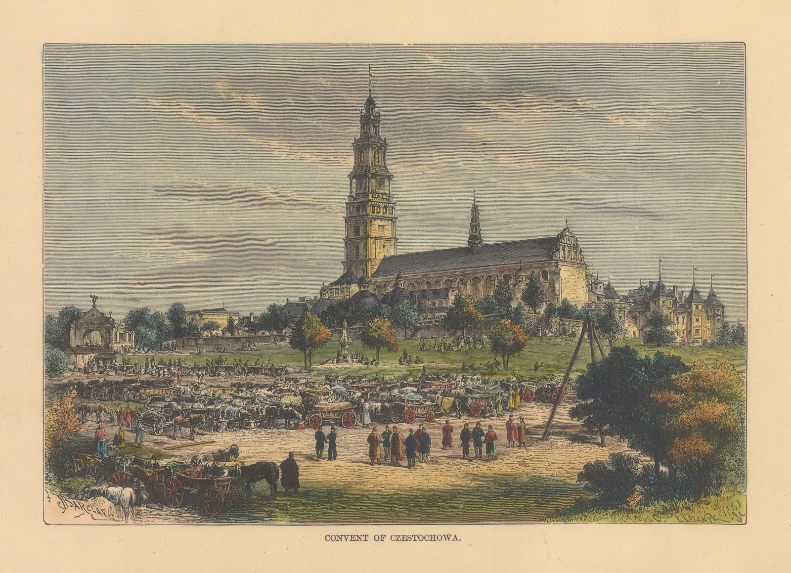 Jean Jacques Élisée Reclus, Poland - Czestochowa, Jasna Gora Monastery, 1894