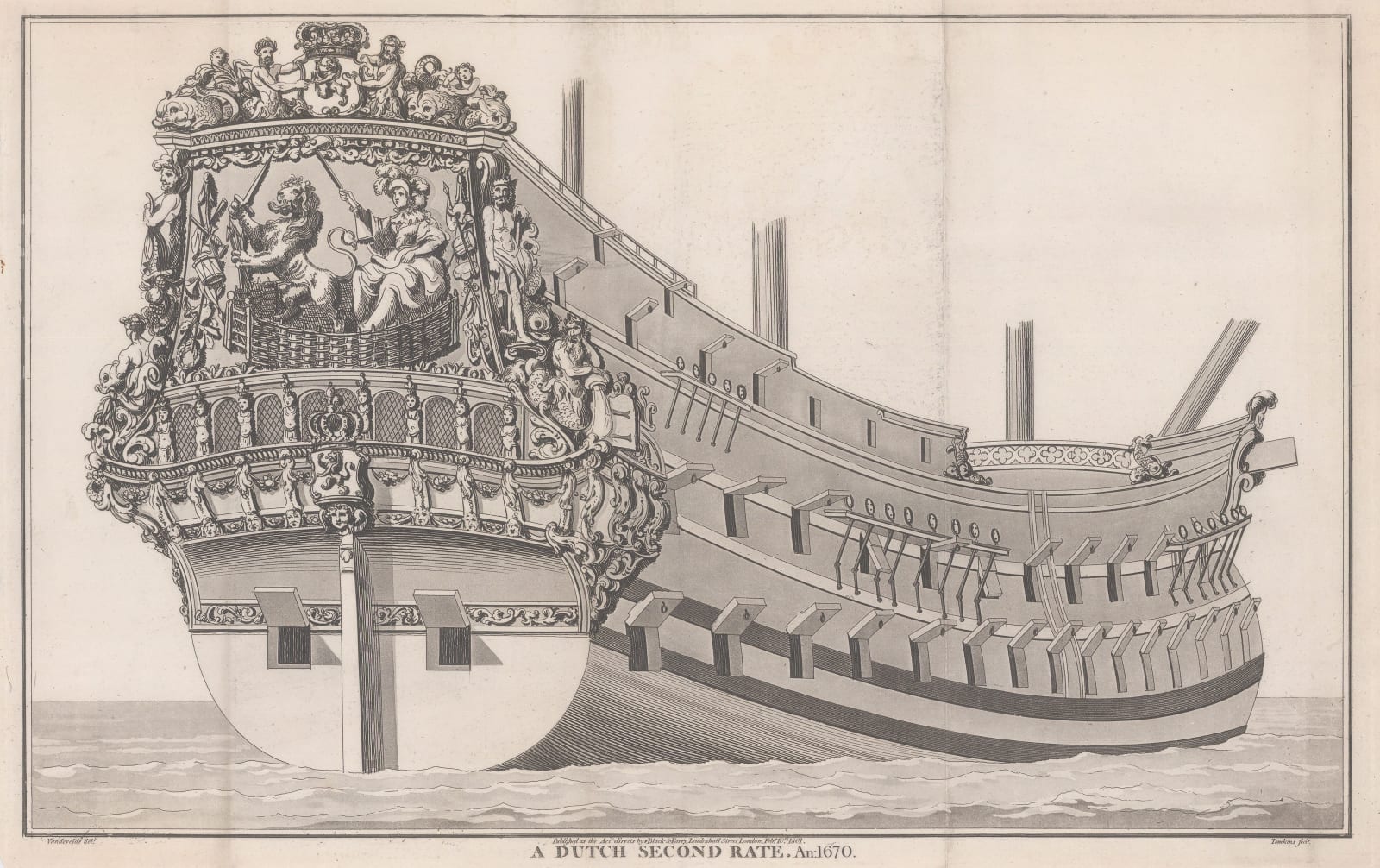 John Charnock, Ships - Dutch Second Rate, 1801