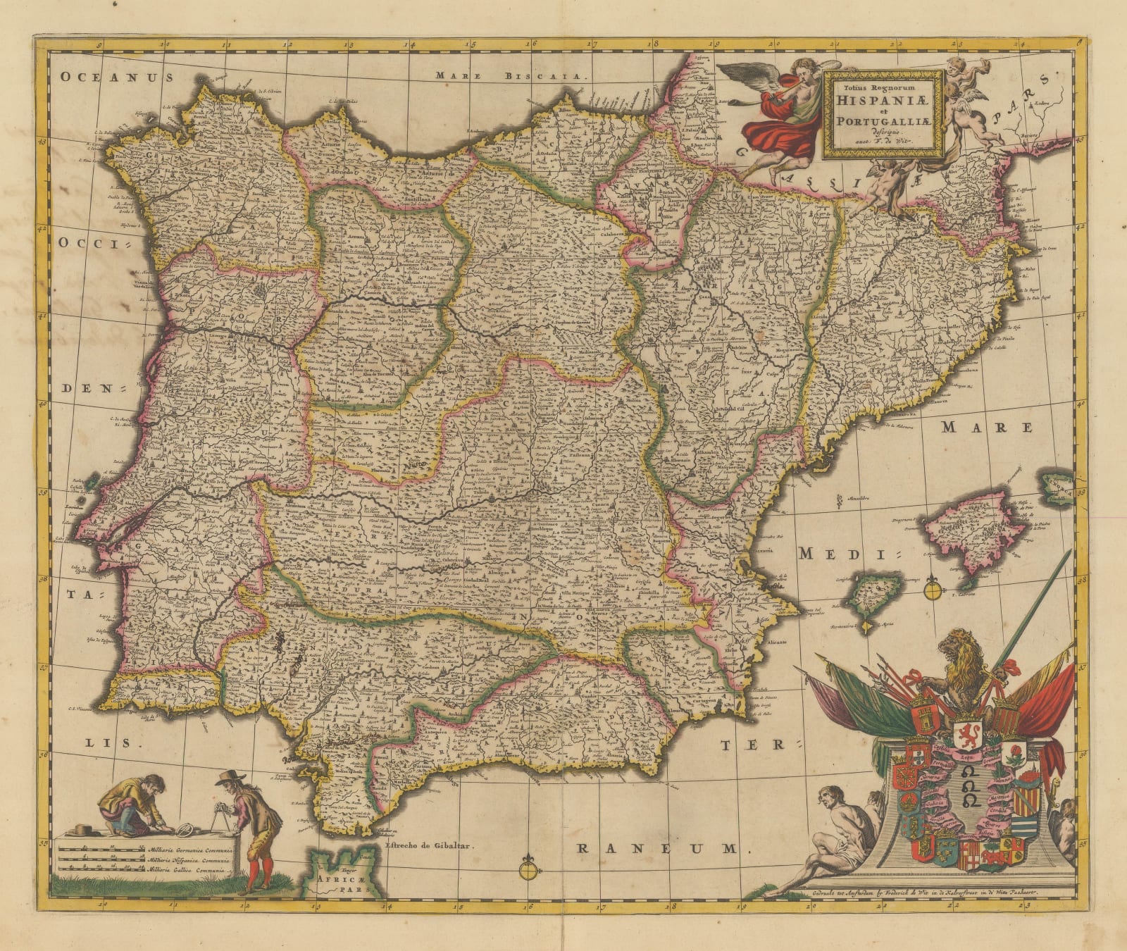 Frederick De Wit, Spain and Portugal, 1690 c.