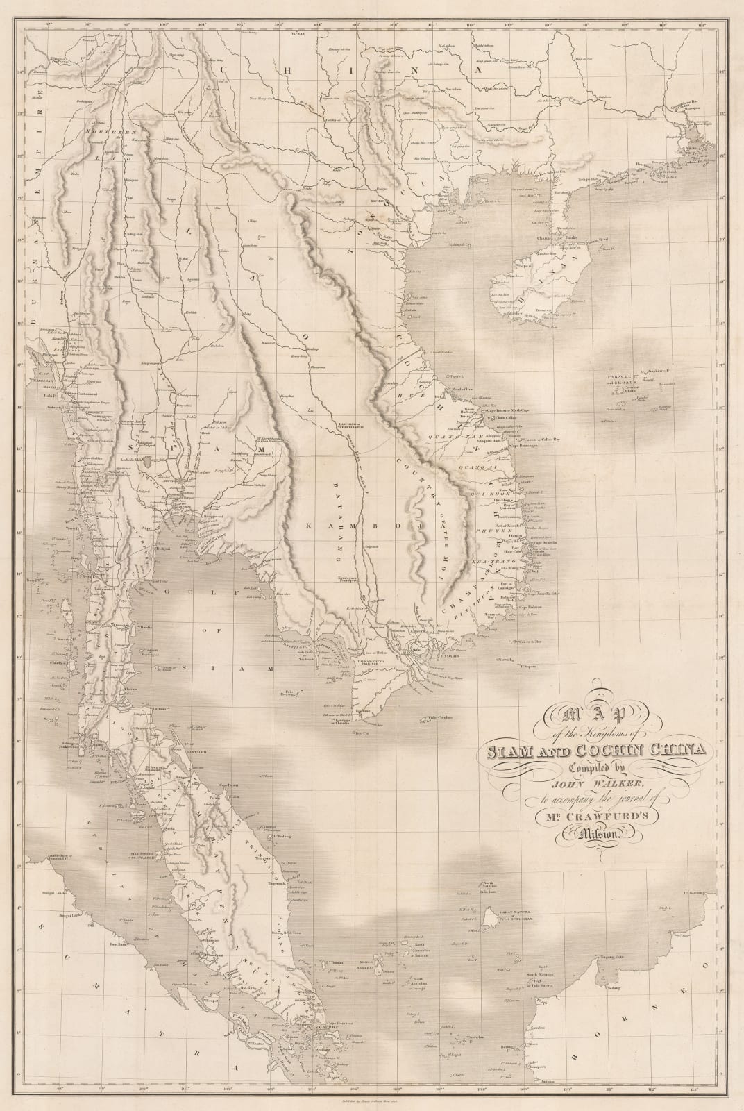 John Walker, Thailand, Malaysia, Singapore, Vietnam, Laos and Cambodia., 1828