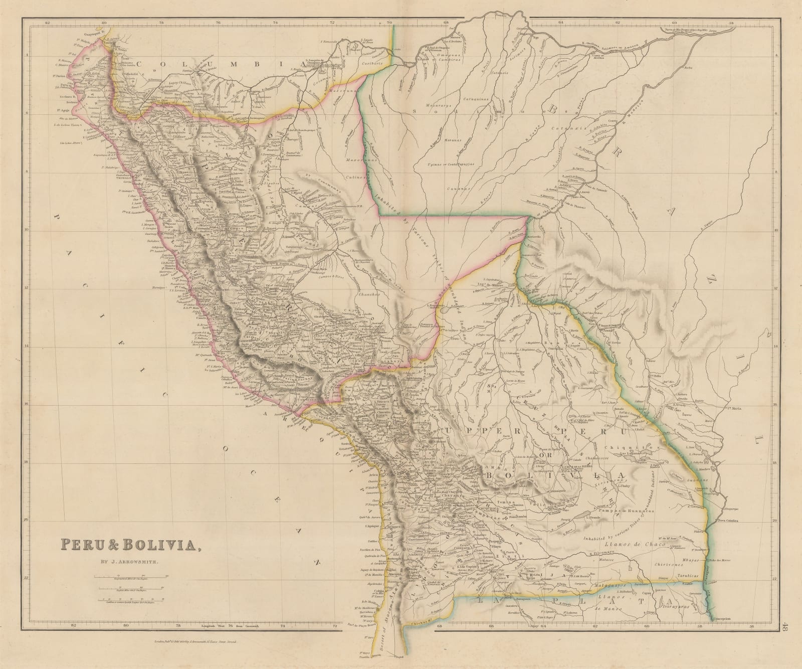 John Arrowsmith, Peru & Bolivia, 1834