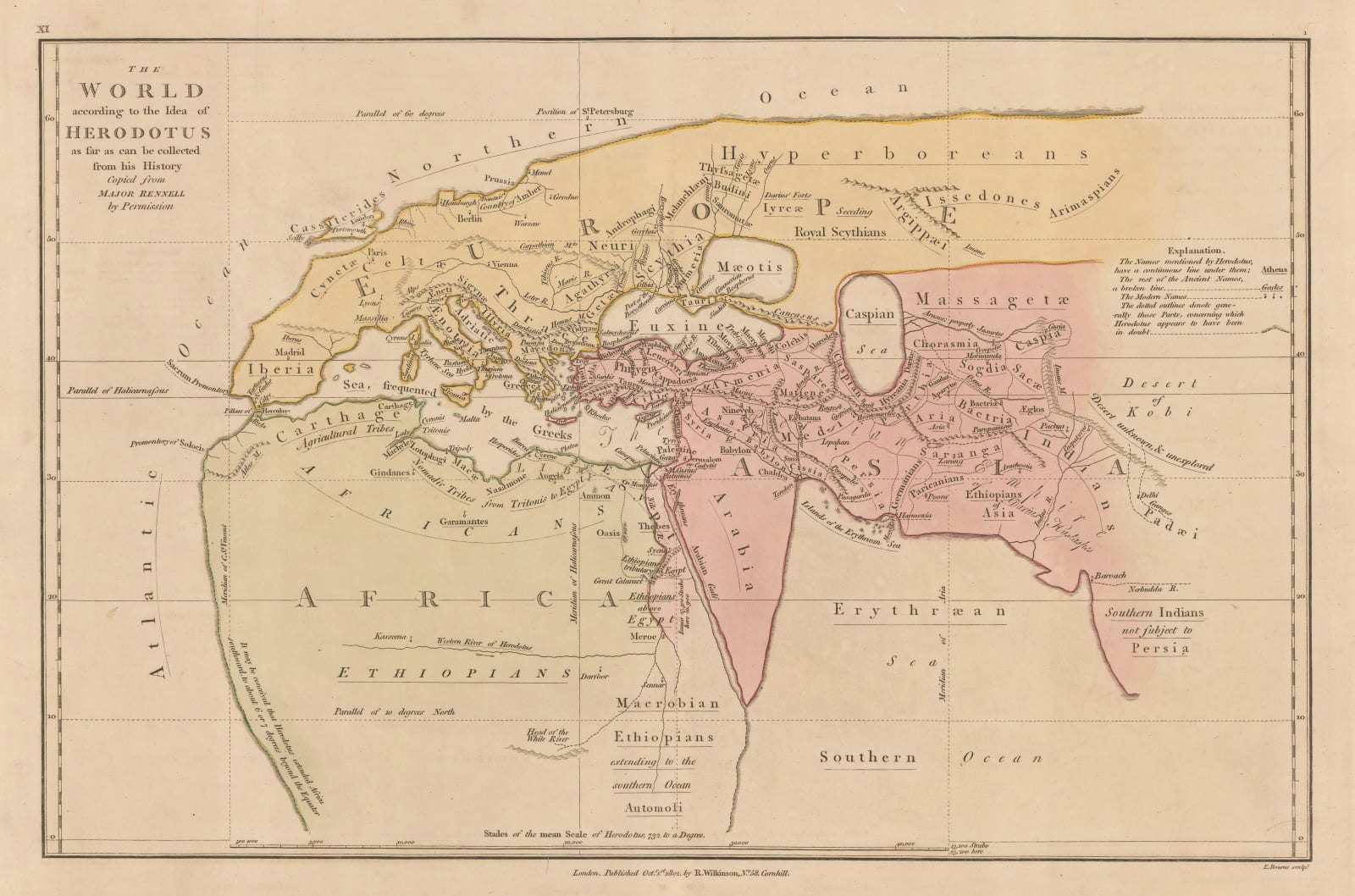 Robert Wilkinson, The Ancient World According to Herodotus, 1802