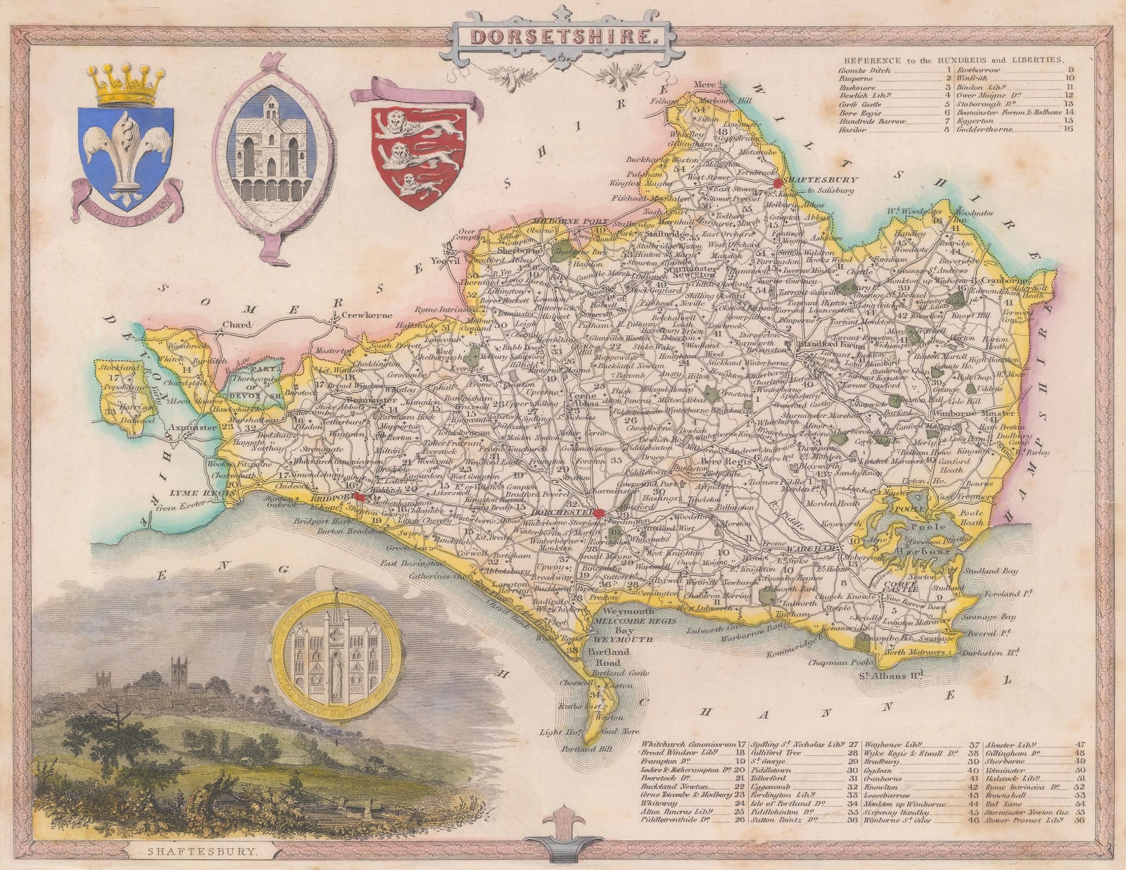 Thomas Moule, Dorsetshire, 1840 c.