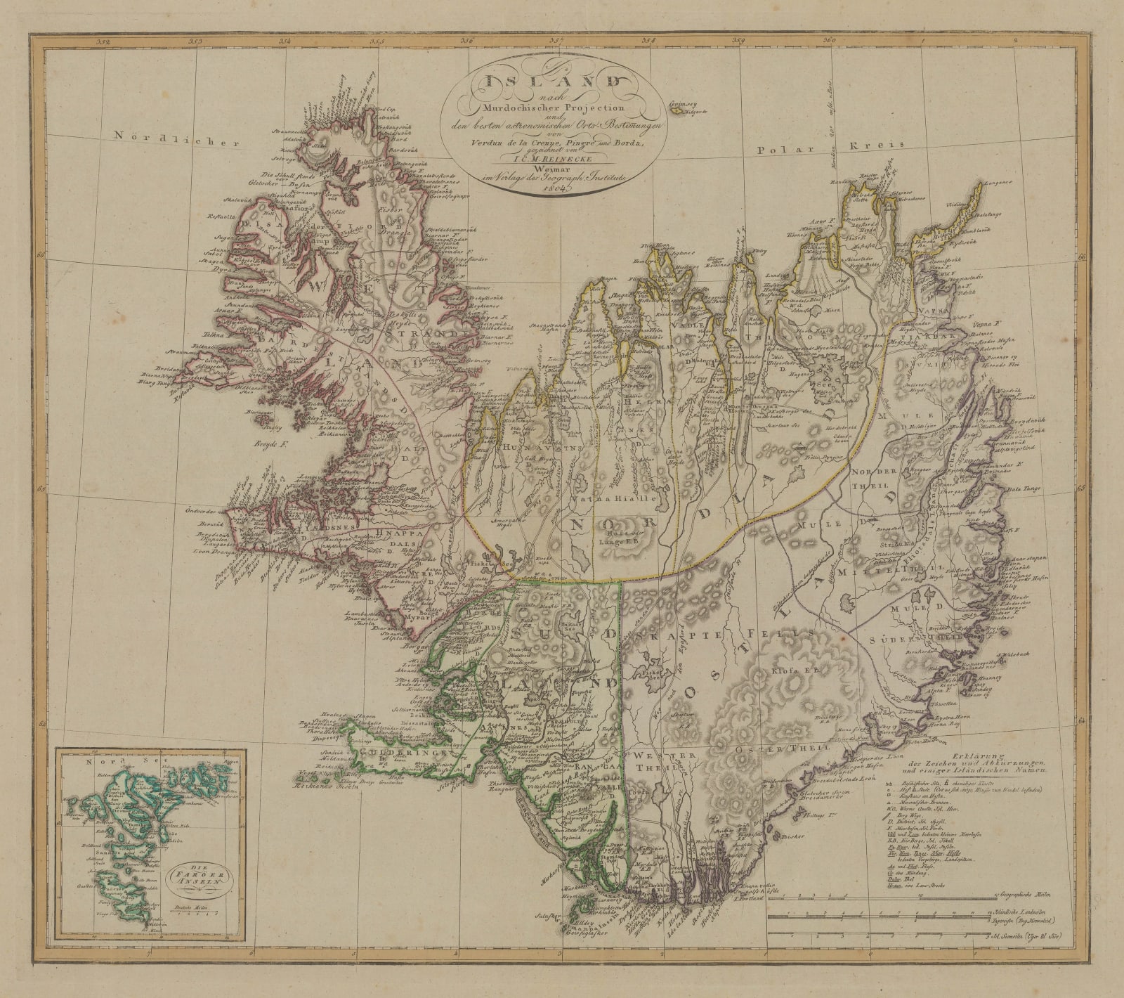 Johann Christoph Reinecke, Iceland, 1804