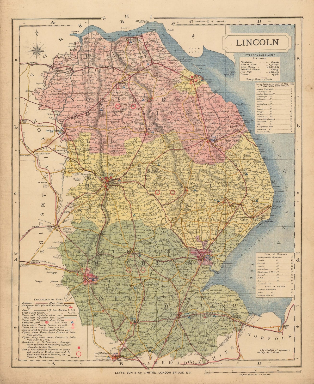 Letts & Son, Lincoln, 1889