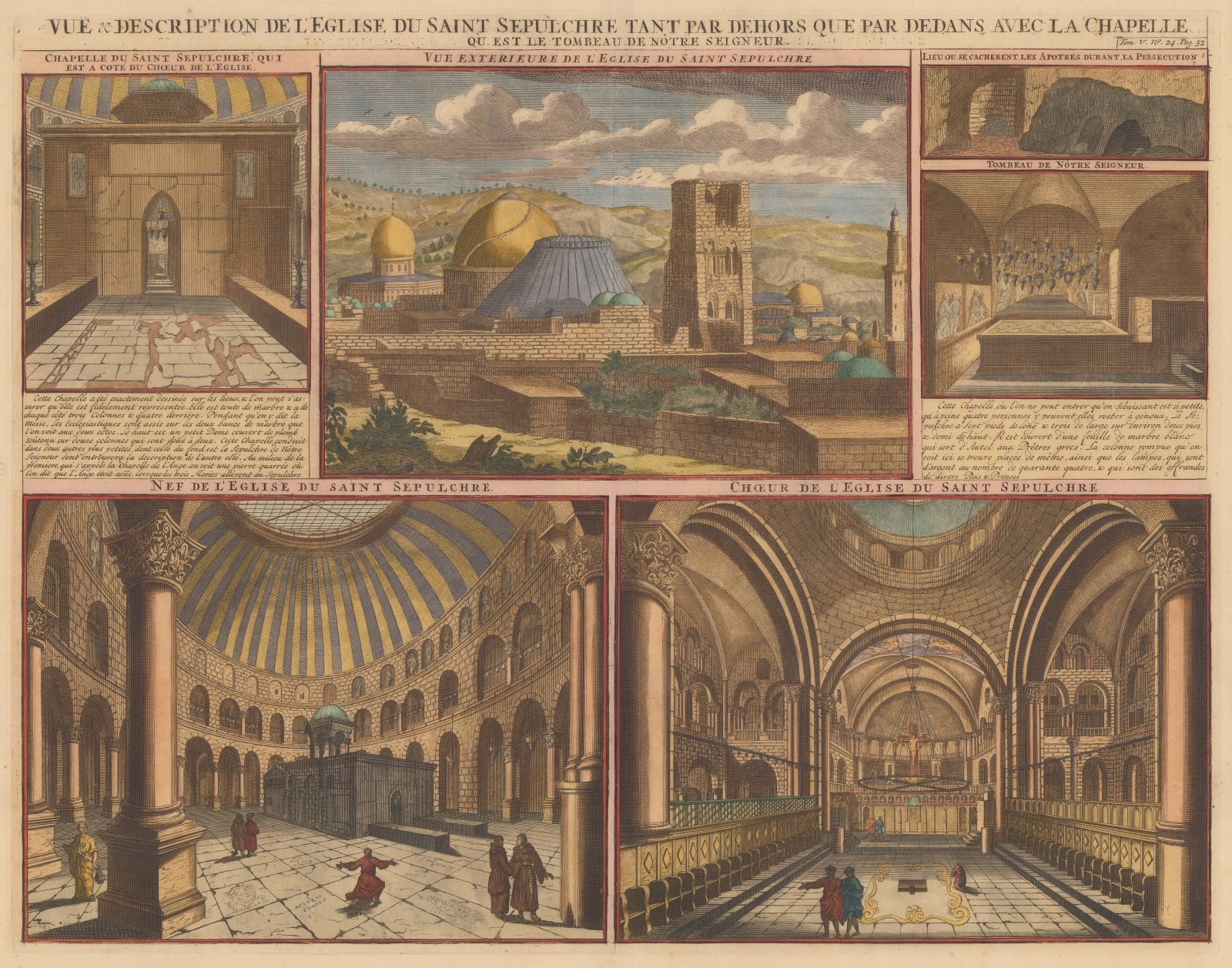 Henri Chatelain, Jerusalem - Holy Sepulchre Church, 1719