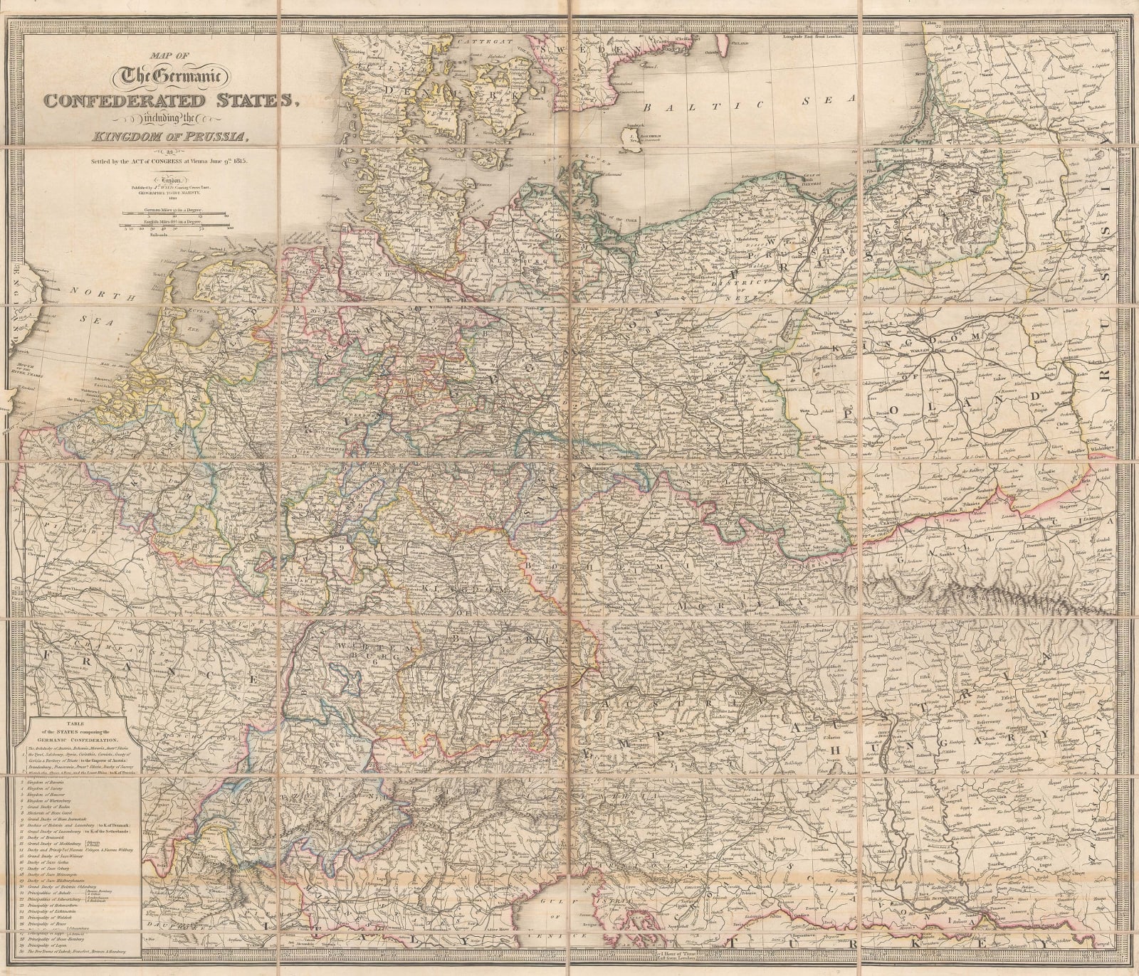 James Wyld, German Confederation, 1844