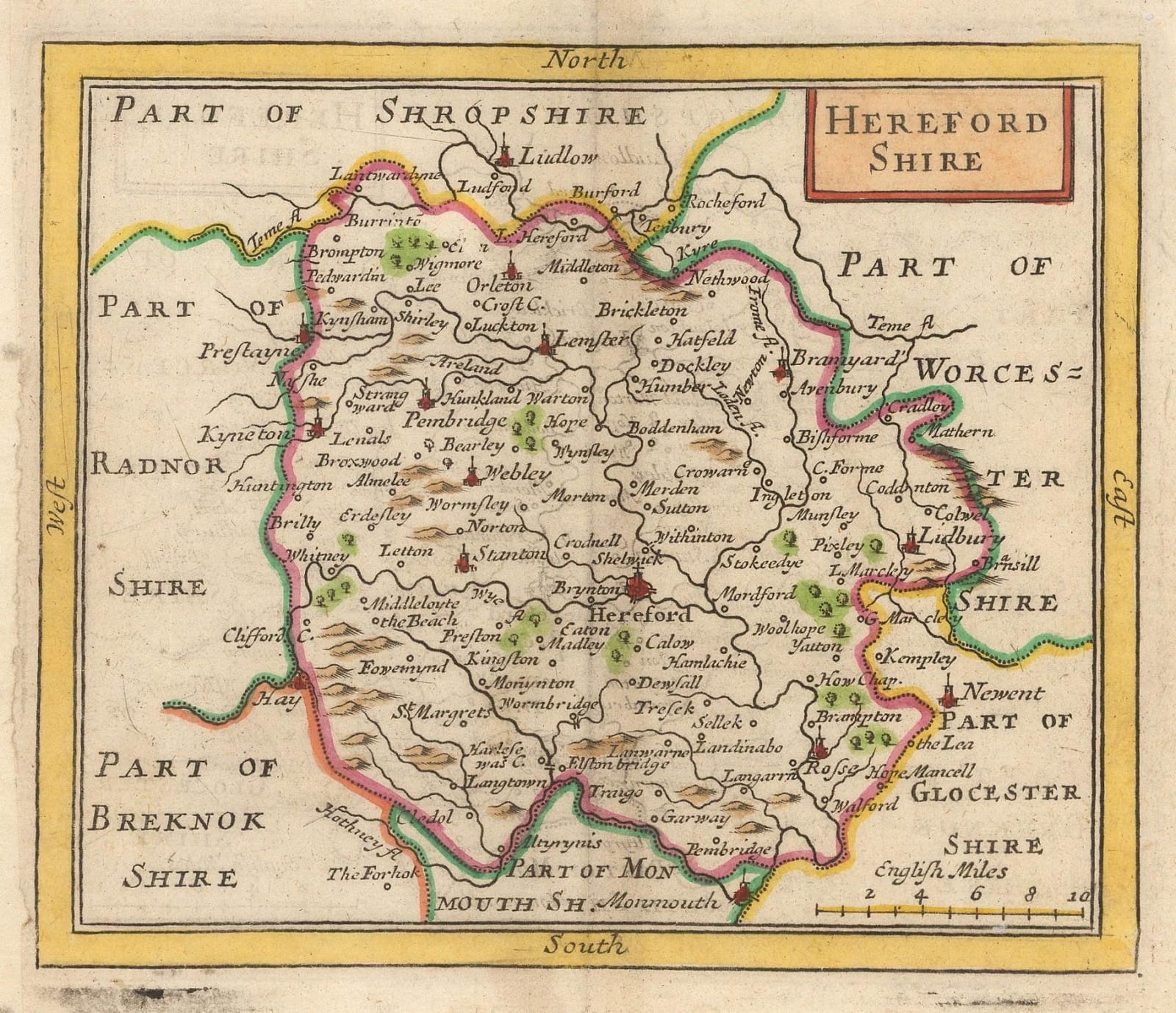 John Seller, Hereford Shire, 1690 c.