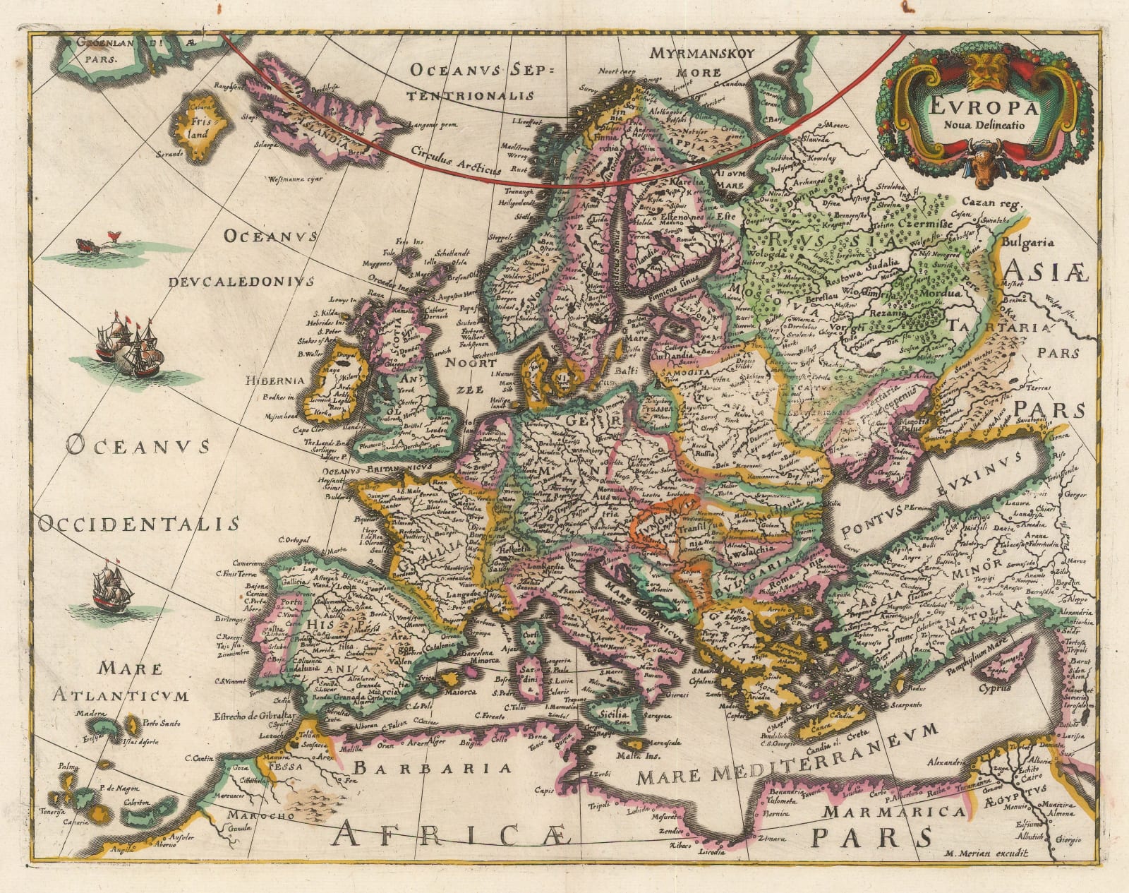 Matthäus Merian, Europe, 1646