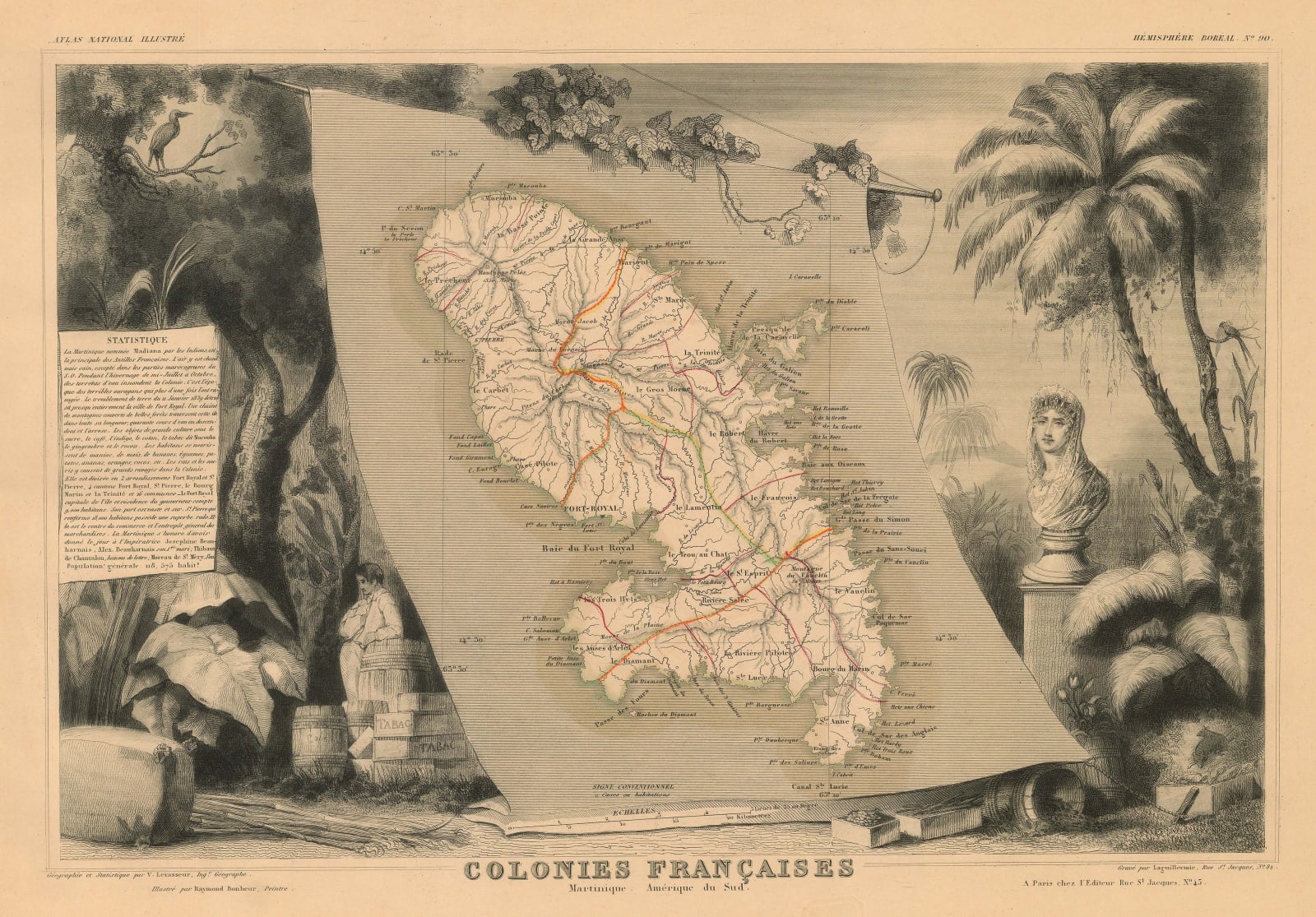 Victor Levasseur, Martinique, 1847