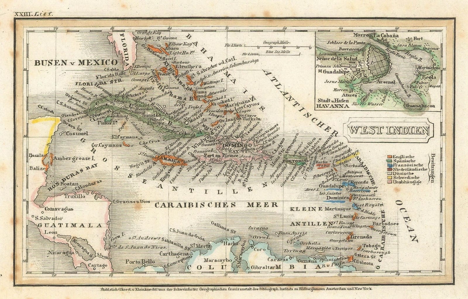 Carl Christian Franz Radefeld, West Indies, 1841