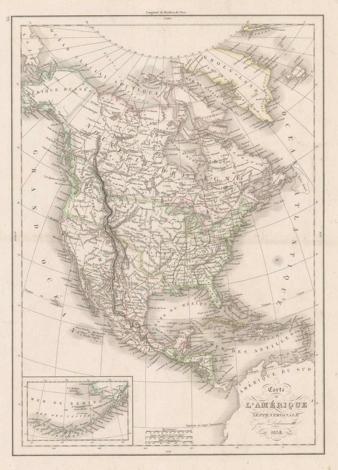 Felix Delamarche, North America, 1838