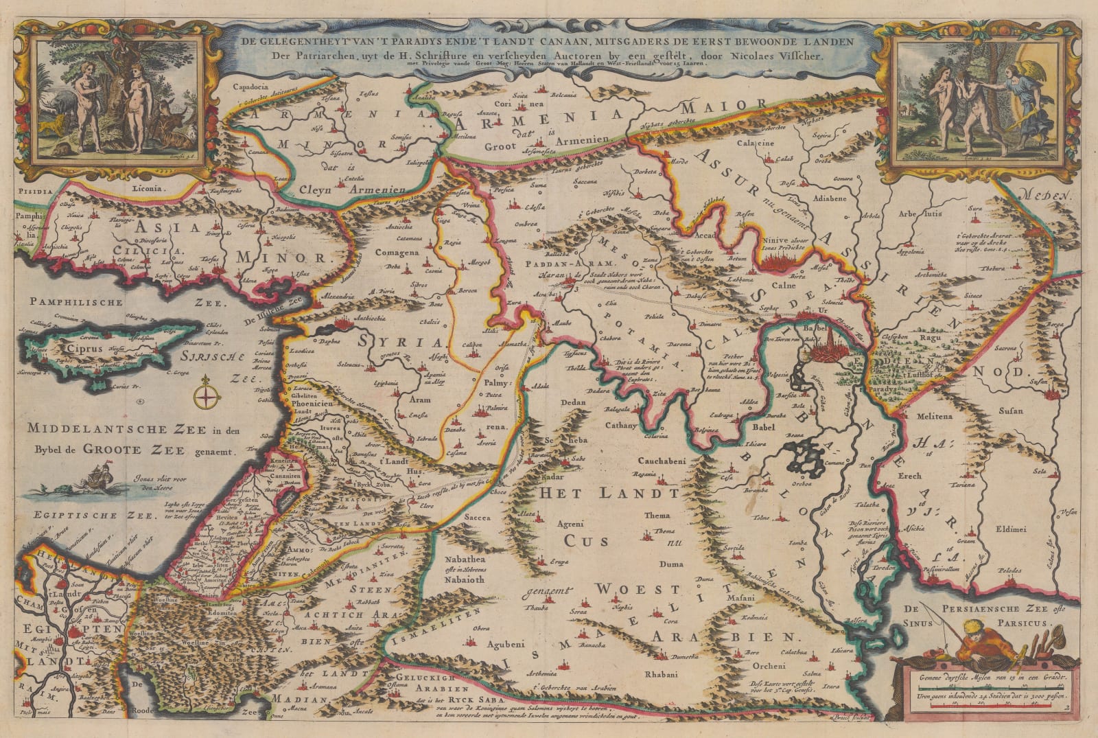 Nicolas Visscher, The Biblical World in the Old Testament, 1702