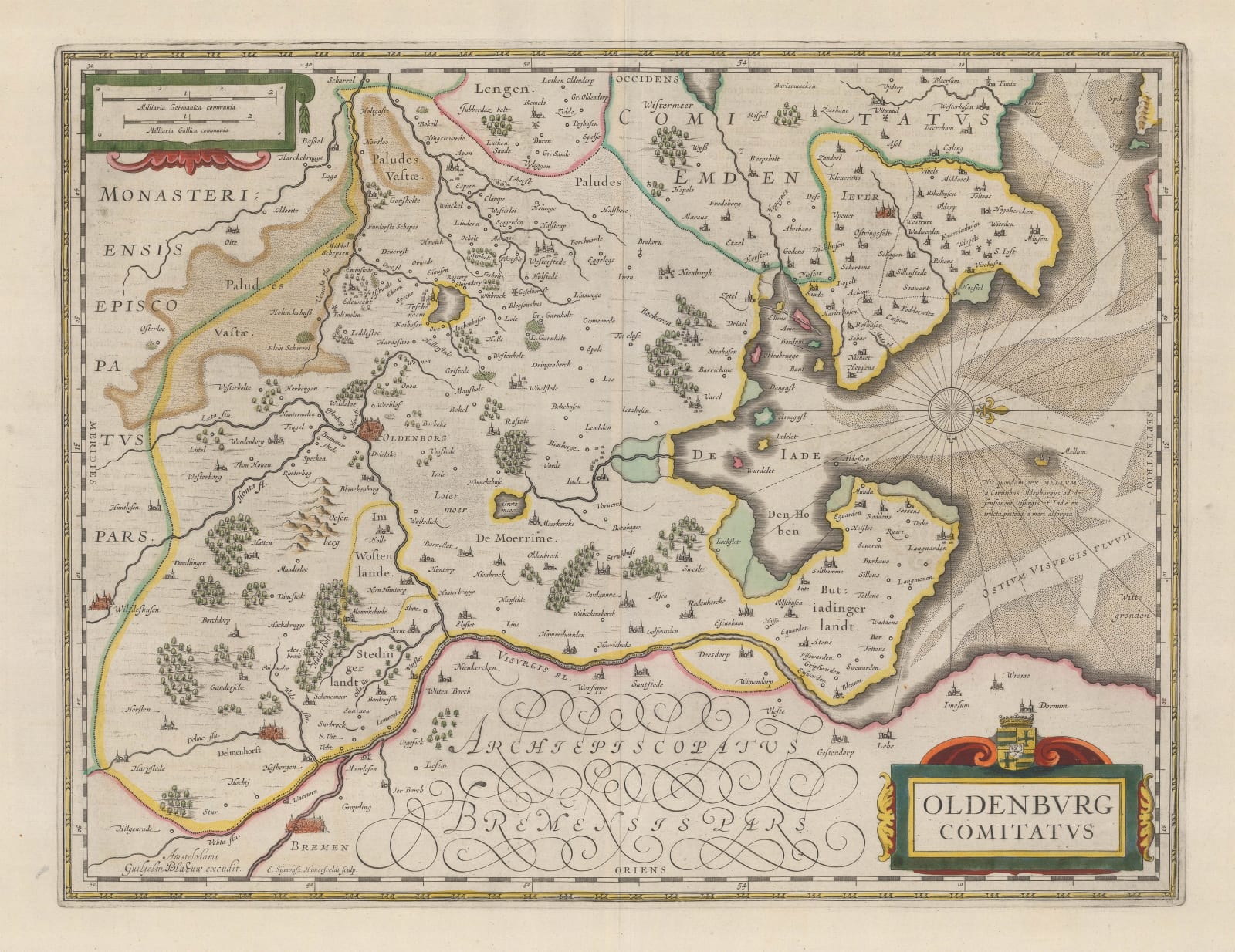 Willem & Jan Blaeu, Oldenburg, 1650