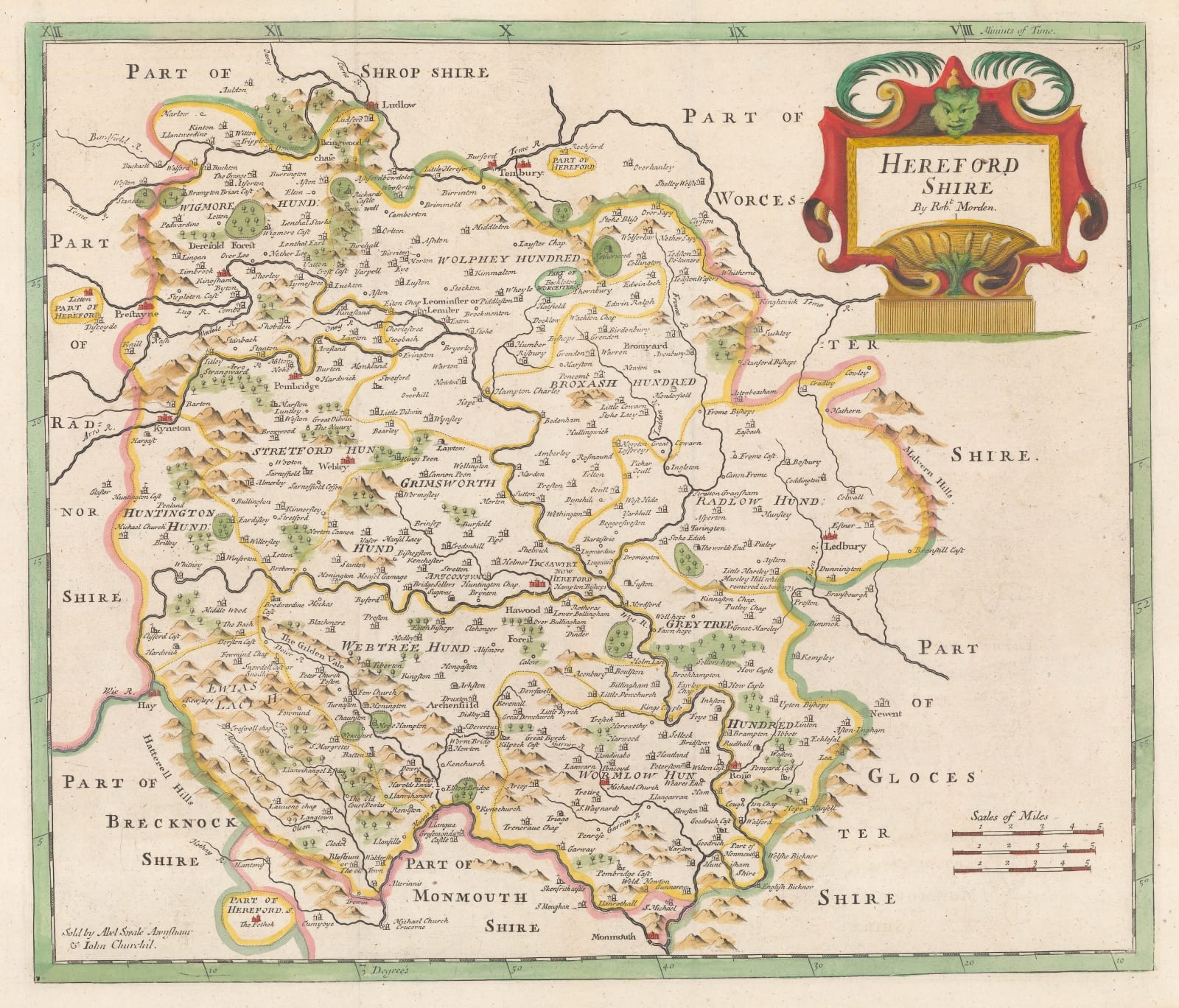 Robert Morden, Hereford Shire, 1695