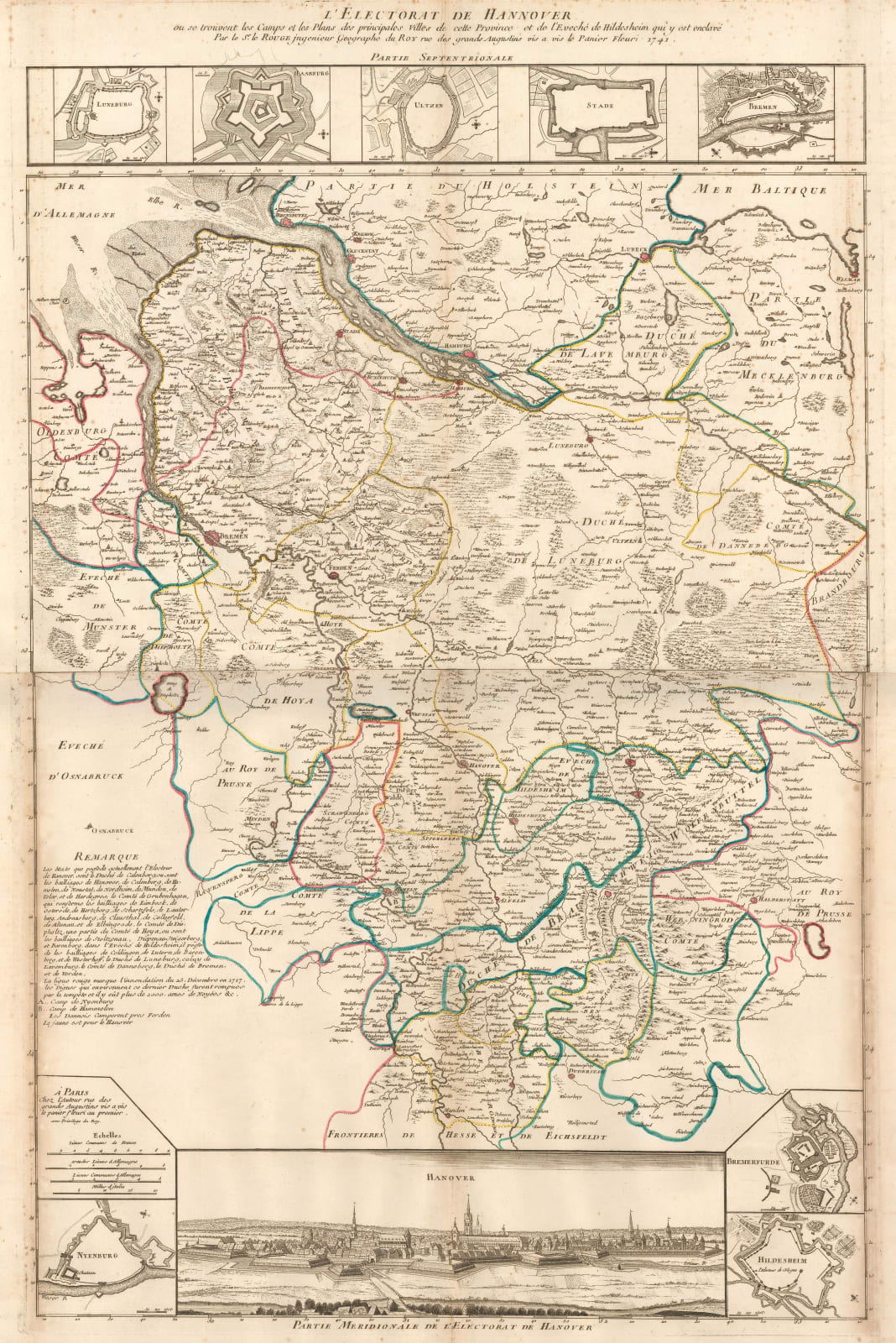 Georges-Louis Le Rouge, Electorate of Hanover, 1741