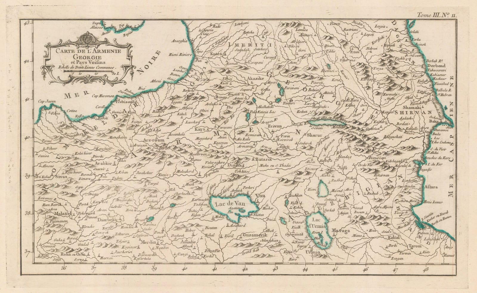Jacques-Nicolas Bellin, Armenia and Georgia, 1764