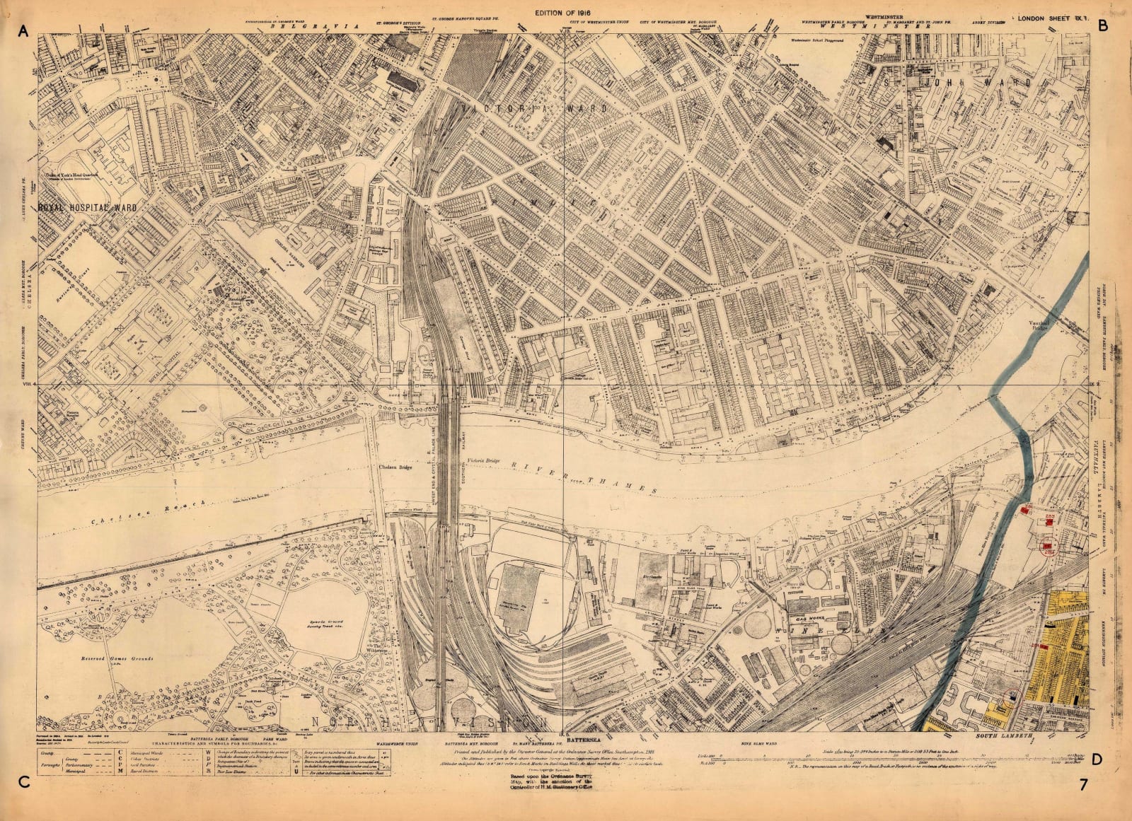 Ordnance Survey, Pimlico, 1929 c.