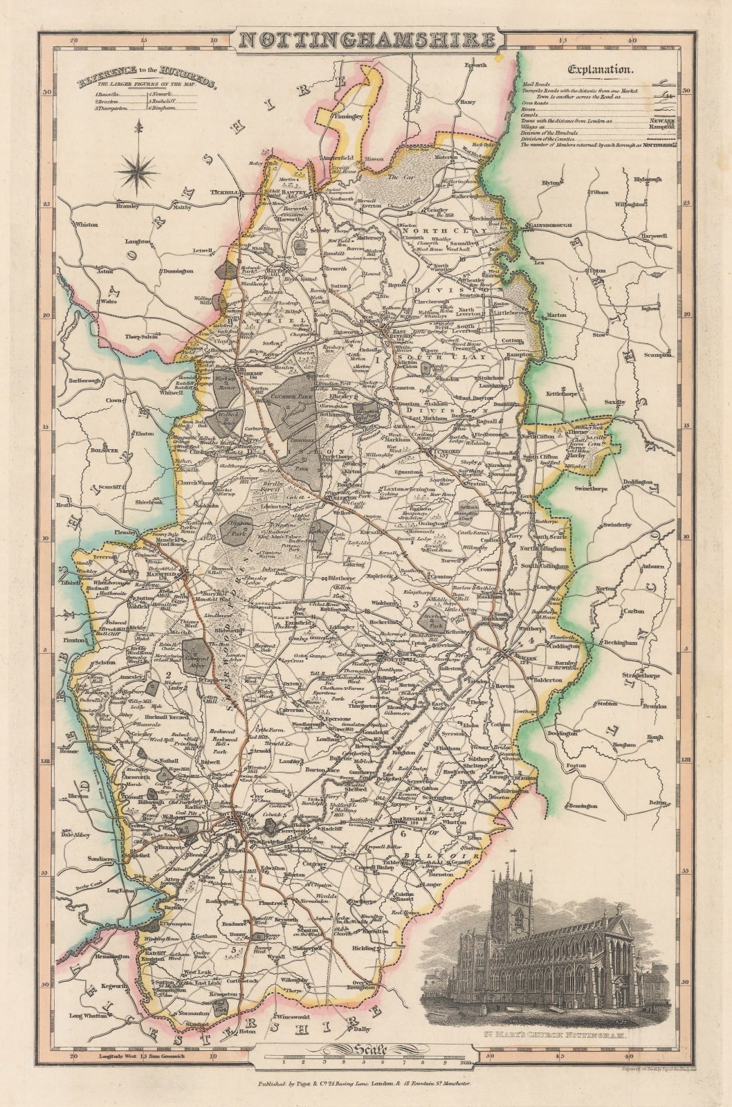 James Pigot, Nottinghamshire, 1830 c.