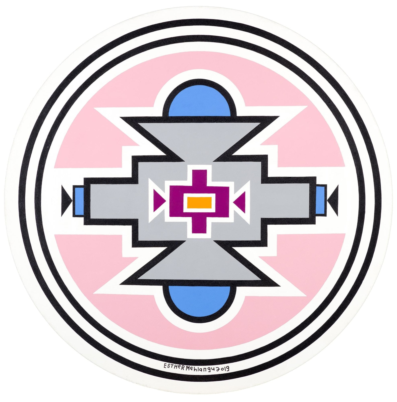 Esther Mahlangu, Ndebele Abstract , 2019